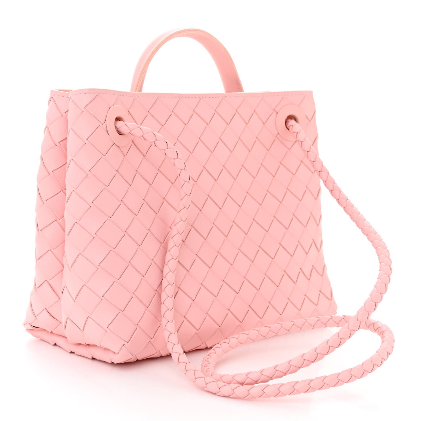 Nappa Intrecciato Small Andiamo Shoulder Bag Lotus