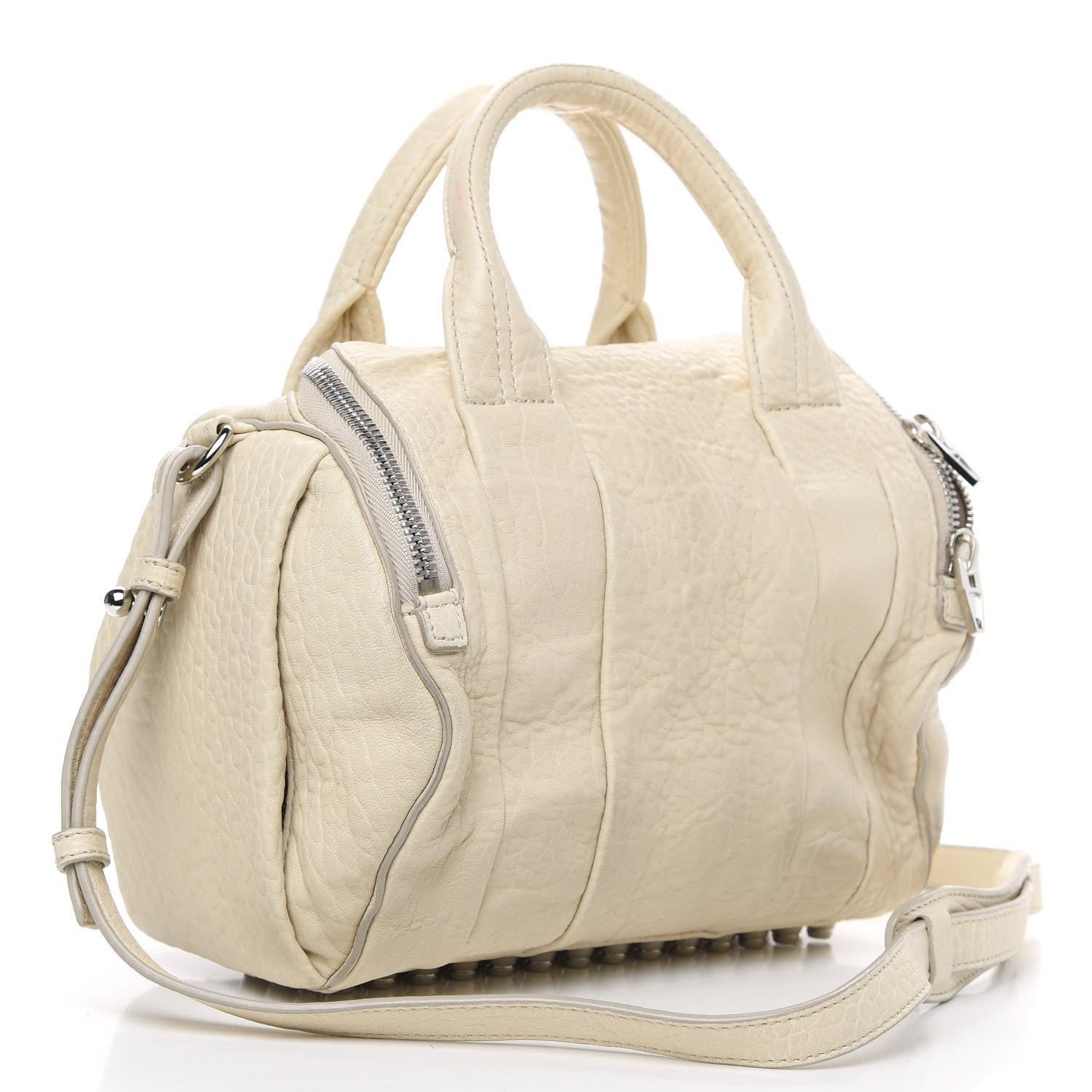 Alexander Wang Pebbled Lambskin Rockie Dune Silver Hardware 3 of 15