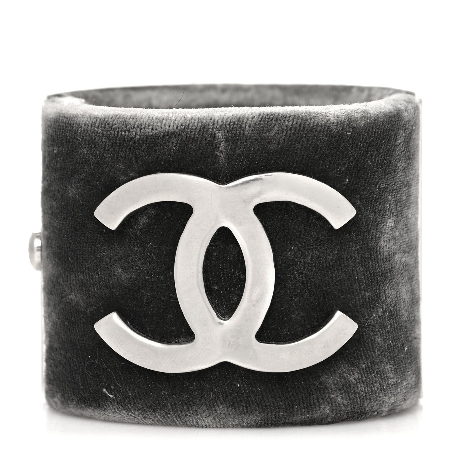 Velvet CC Cuff Silver Grey