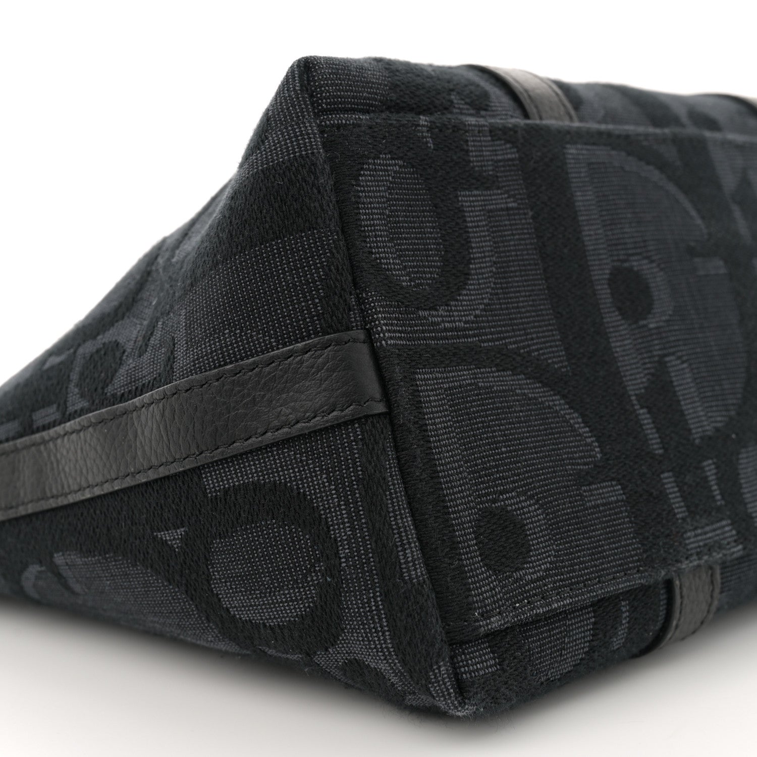 Christian Dior Maxi Oblique Jacquard Weekender 25 Black 9 of 11