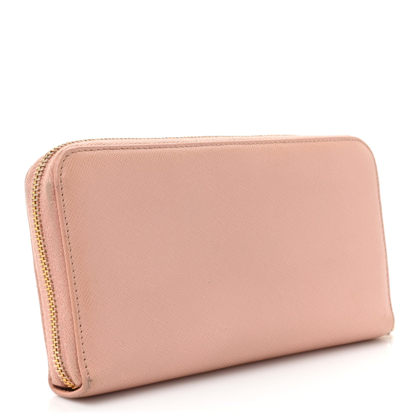Saffiano Metal Zip Around Wallet Orchidea