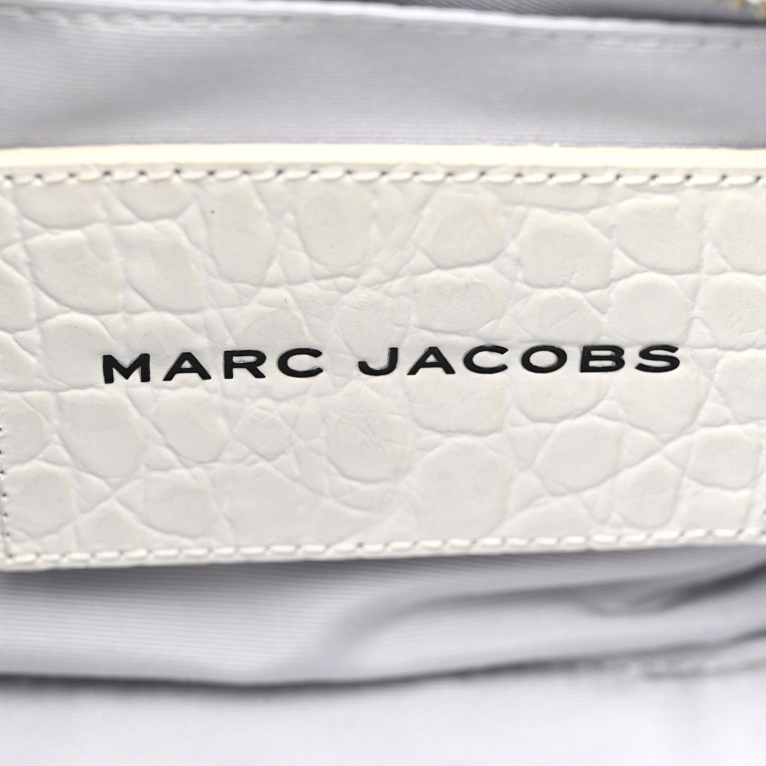 Marc Jacobs Croc Embossed Medium The Tote Bag White 6 of 13