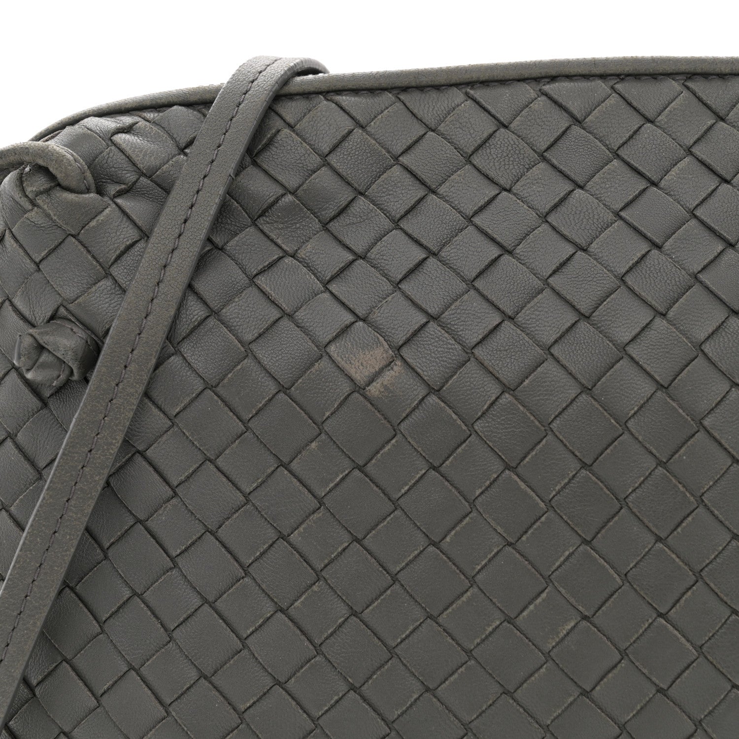 Bottega Veneta Nappa Intrecciato Nodini Crossbody Messenger New Light Grey 13 of 18