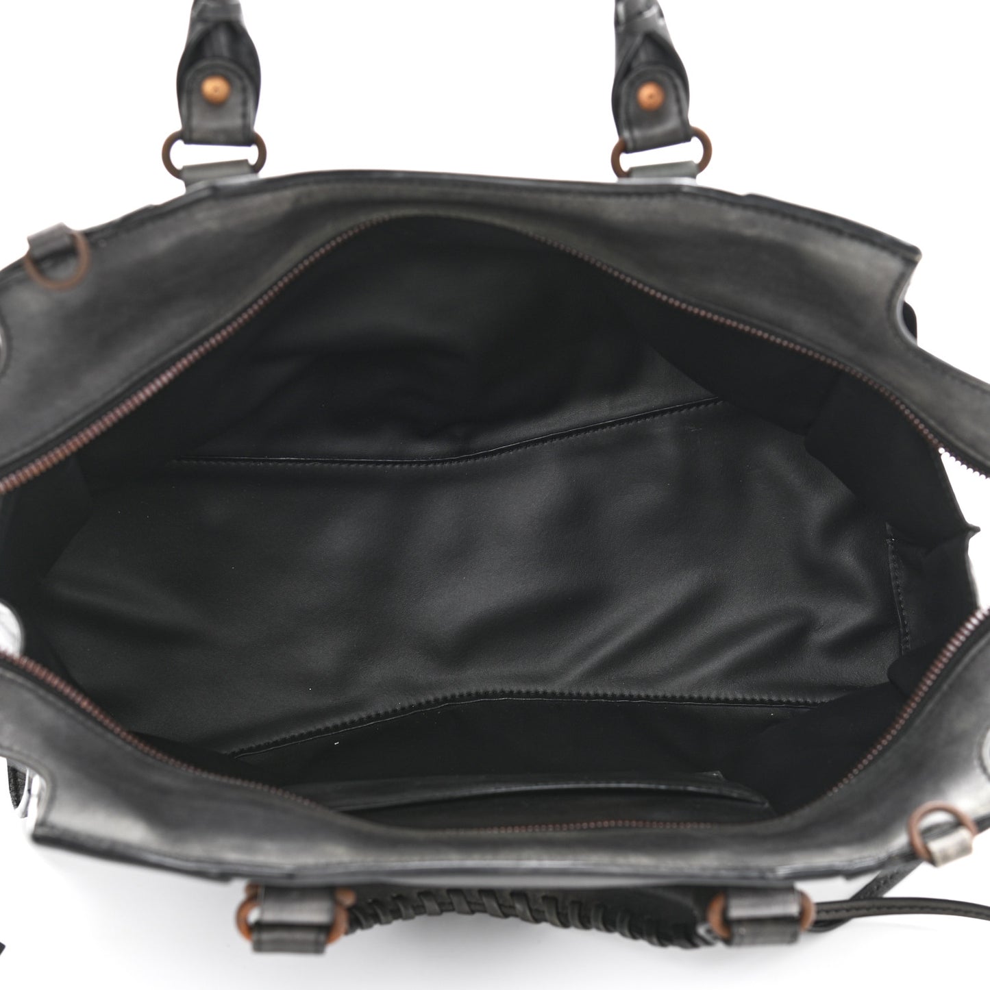 Used Calfskin Rust Hardware Neo Classic City Black
