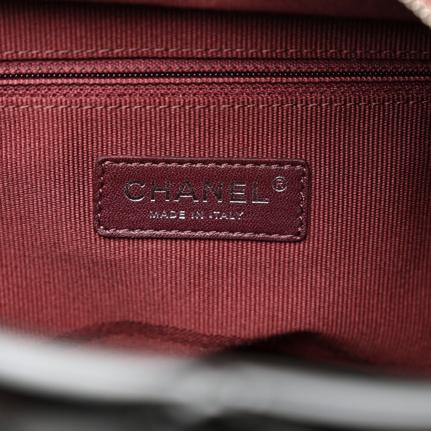 Vinyl Calfskin Viaggio Travel Bag Black