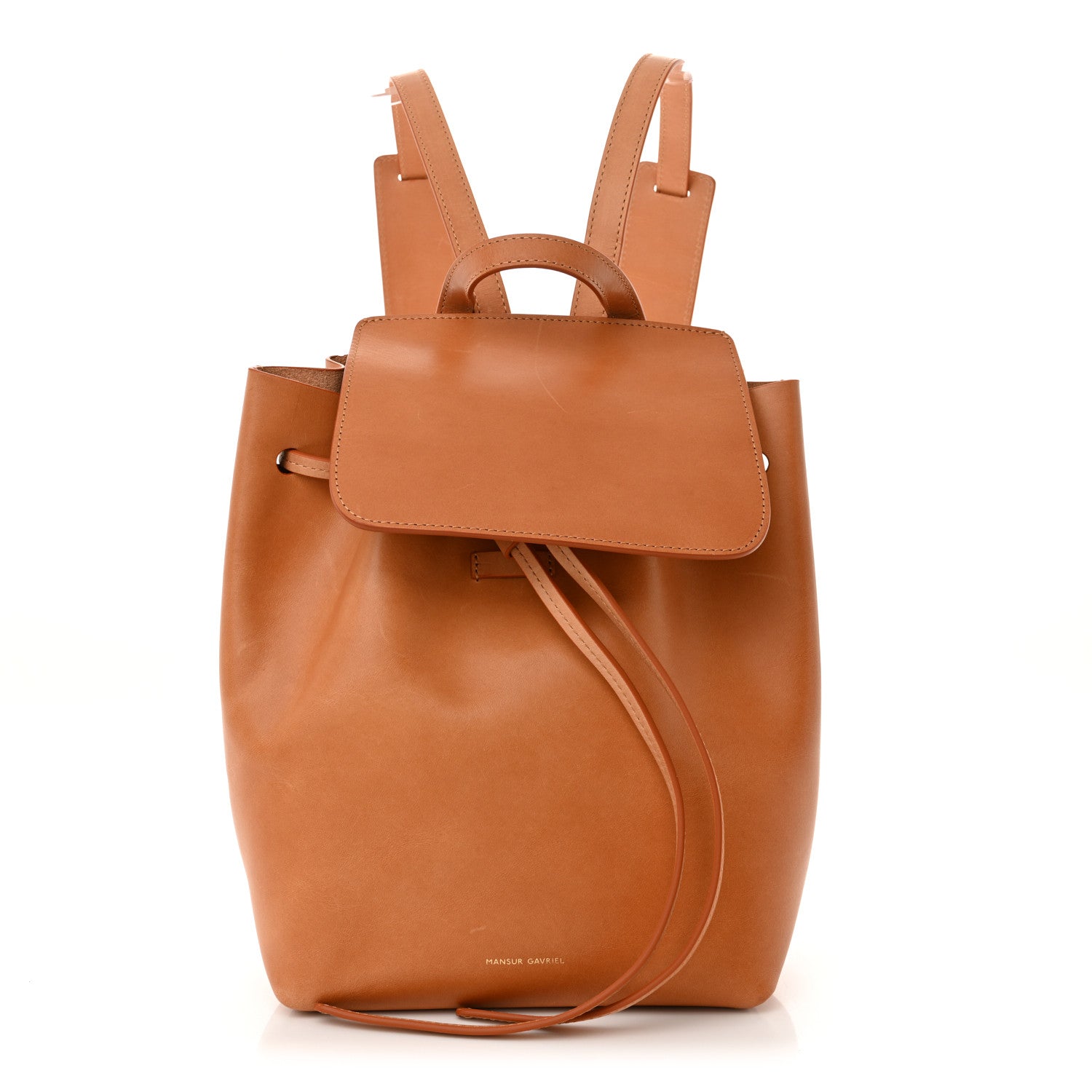 Mansur Gavriel Vegetable Tanned Calfskin Mini Backpack Cammello Rosa 1705715 – FASHIONPHILE