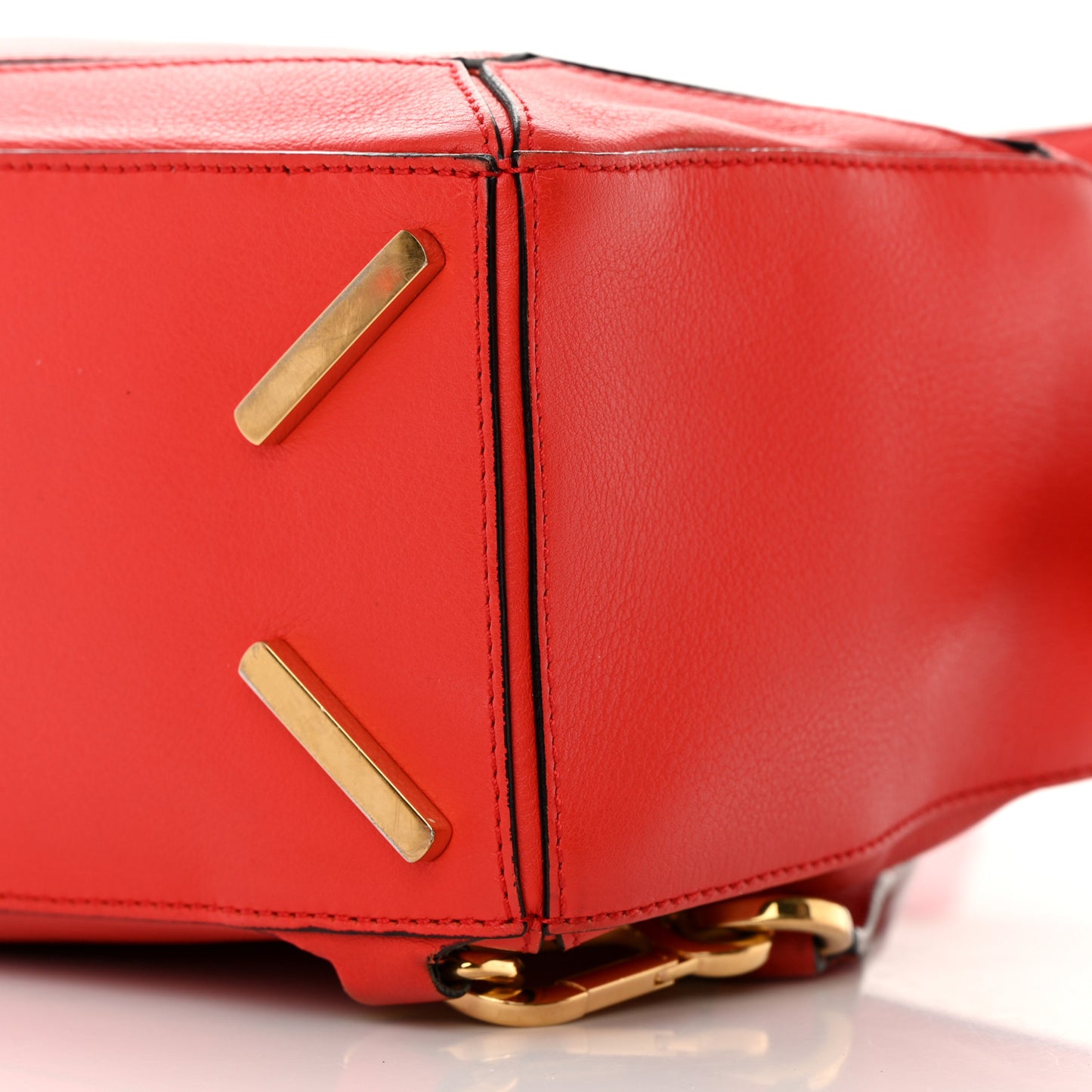 Calfskin Small Puzzle Bag Scarlet