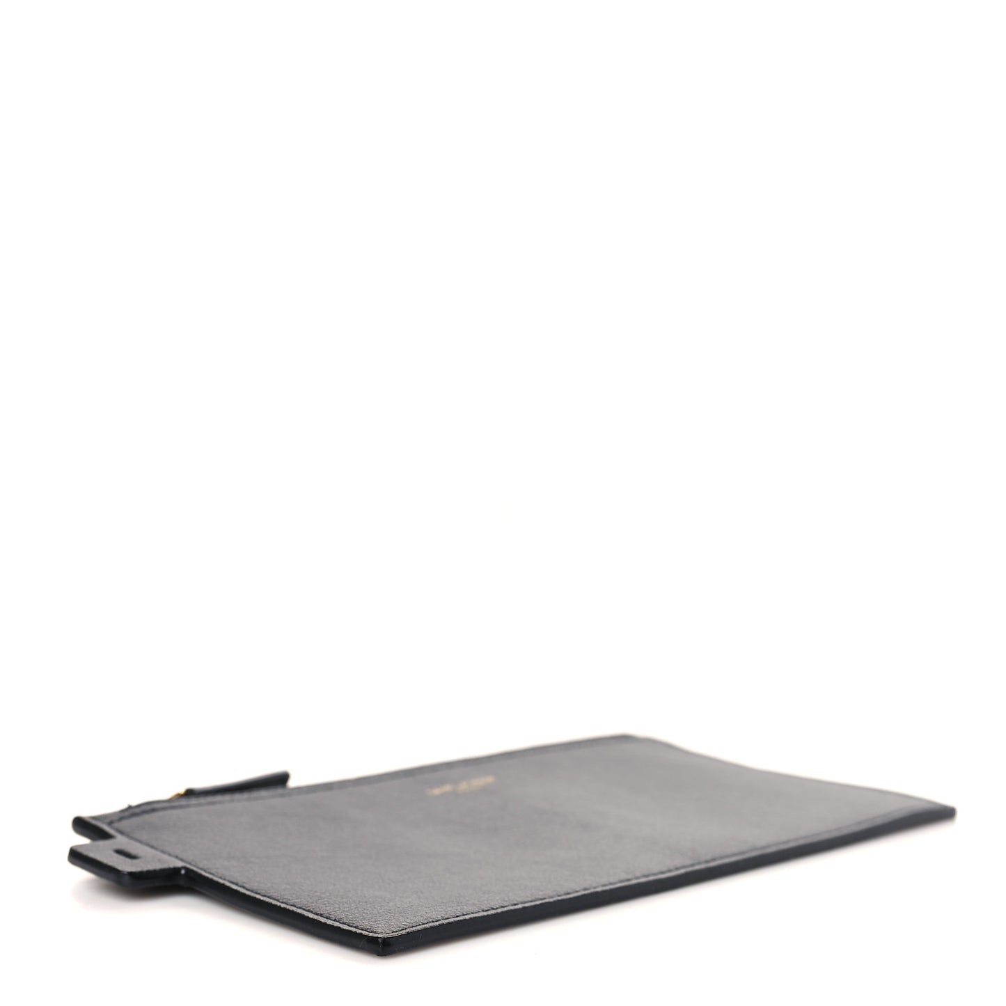 Calfskin North-South Shopping Tote Pouch Black