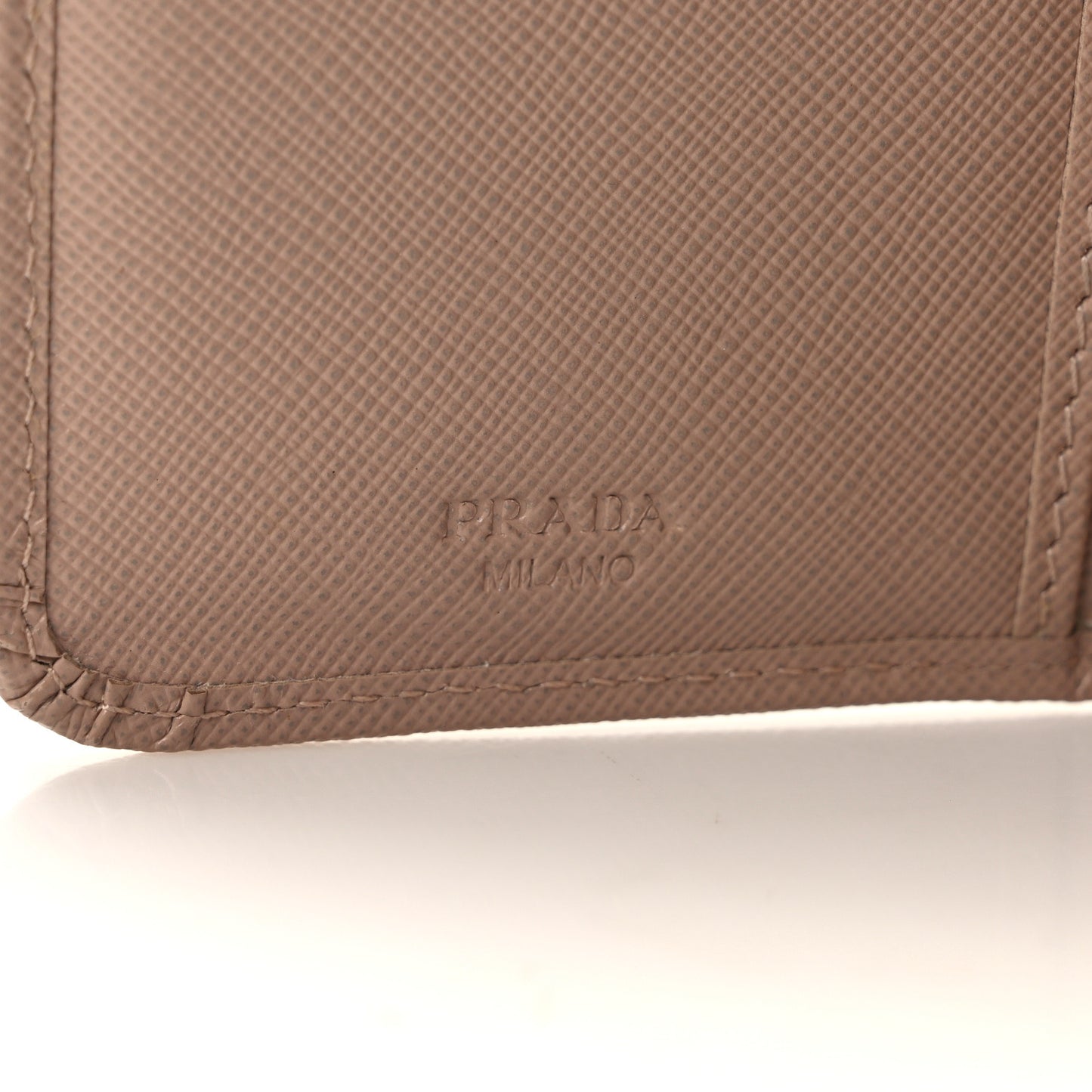 Saffiano Metal Compact Zip Around Wallet Cammeo