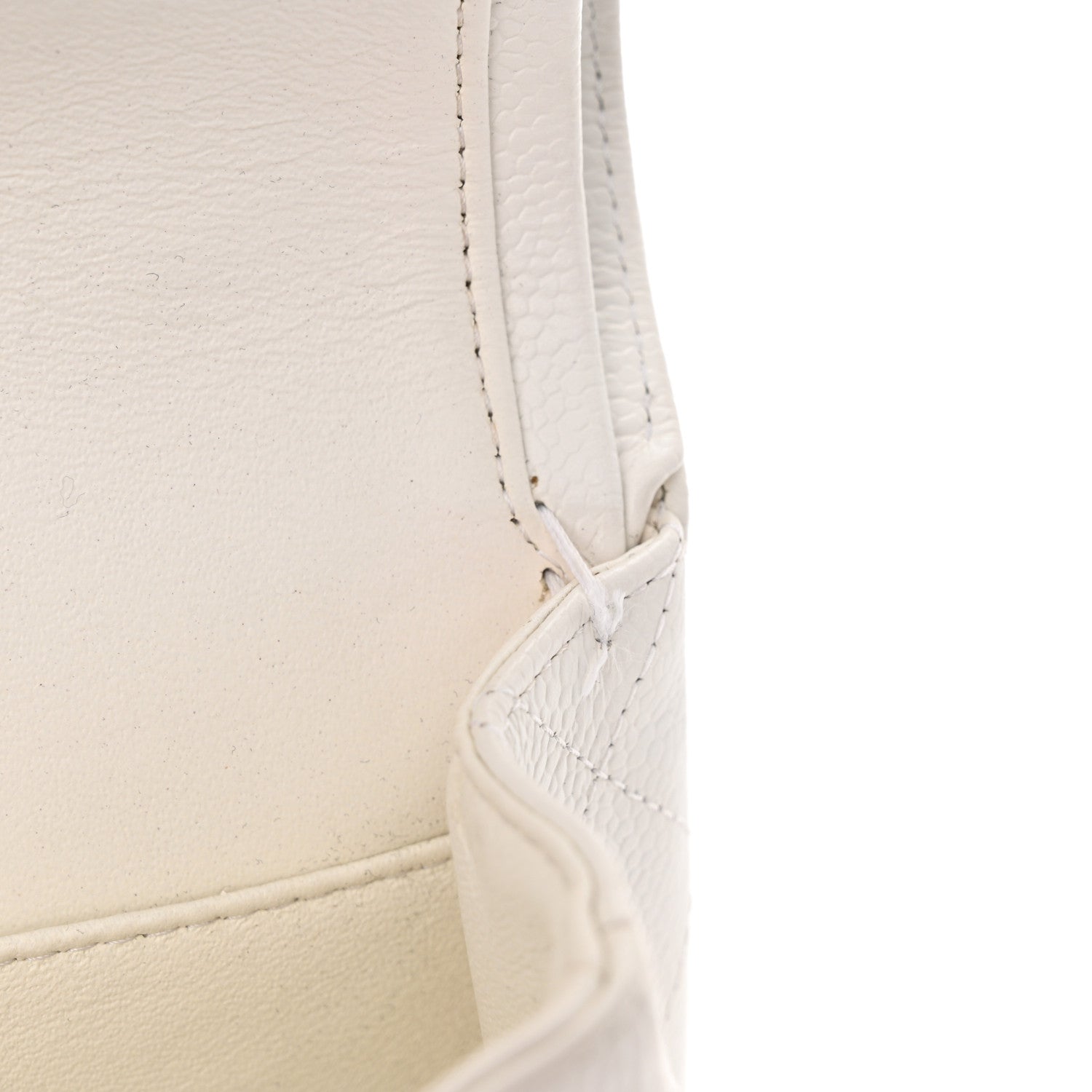Chanel Caviar Quilted Medium Double Flap White 11 of 26