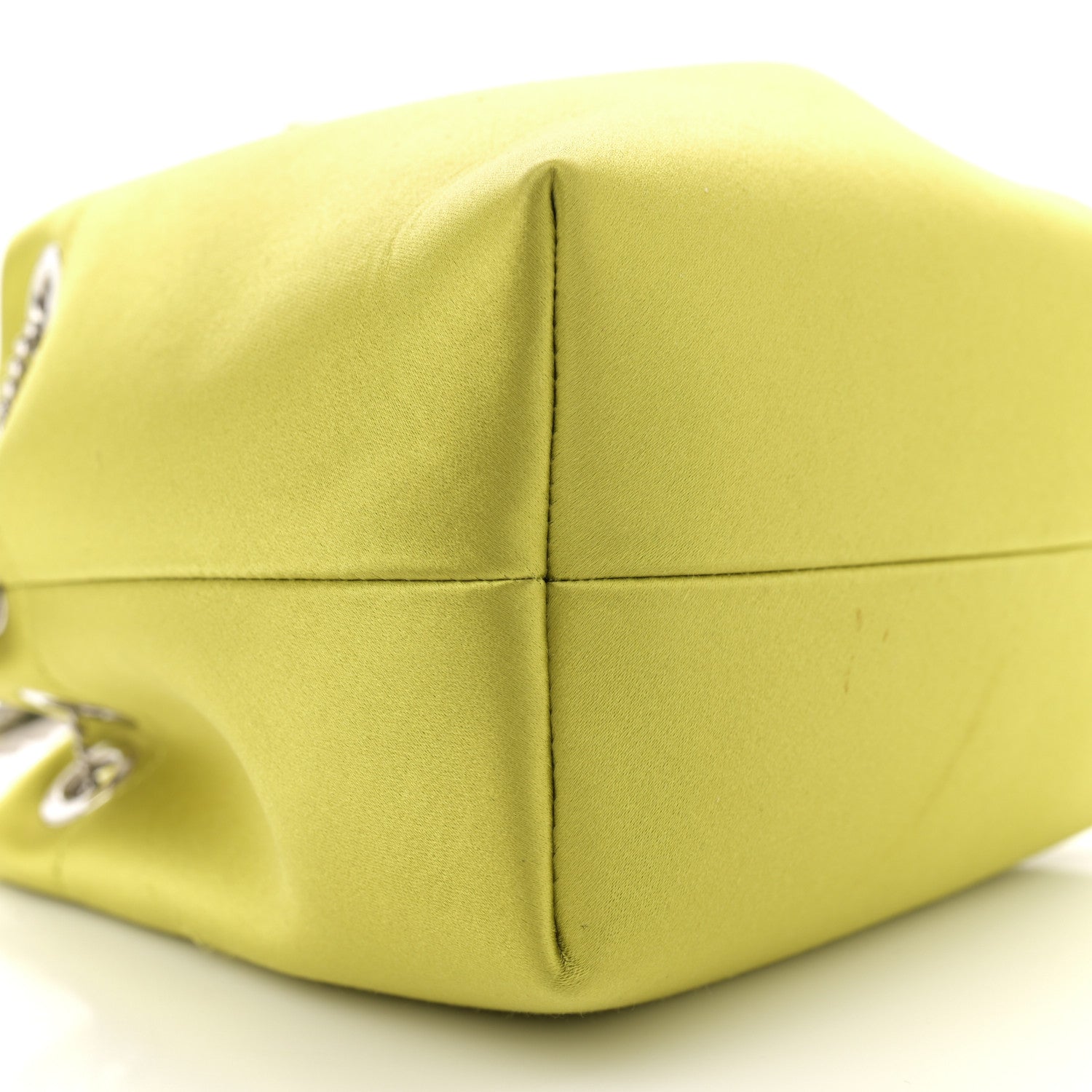 Jimmy Choo Satin Crystal Embellished Bon Bon Bag Lime 8 of 12