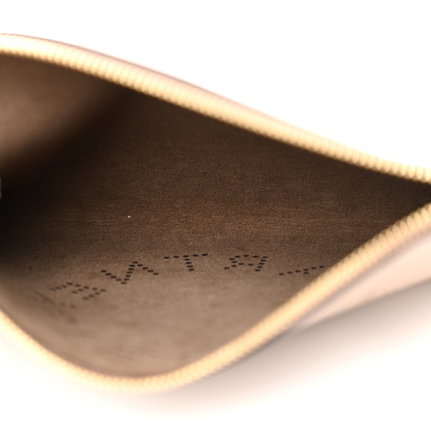 Stella McCartney Alter Nappa Perforated Logo Pouch Beige 5 of 12