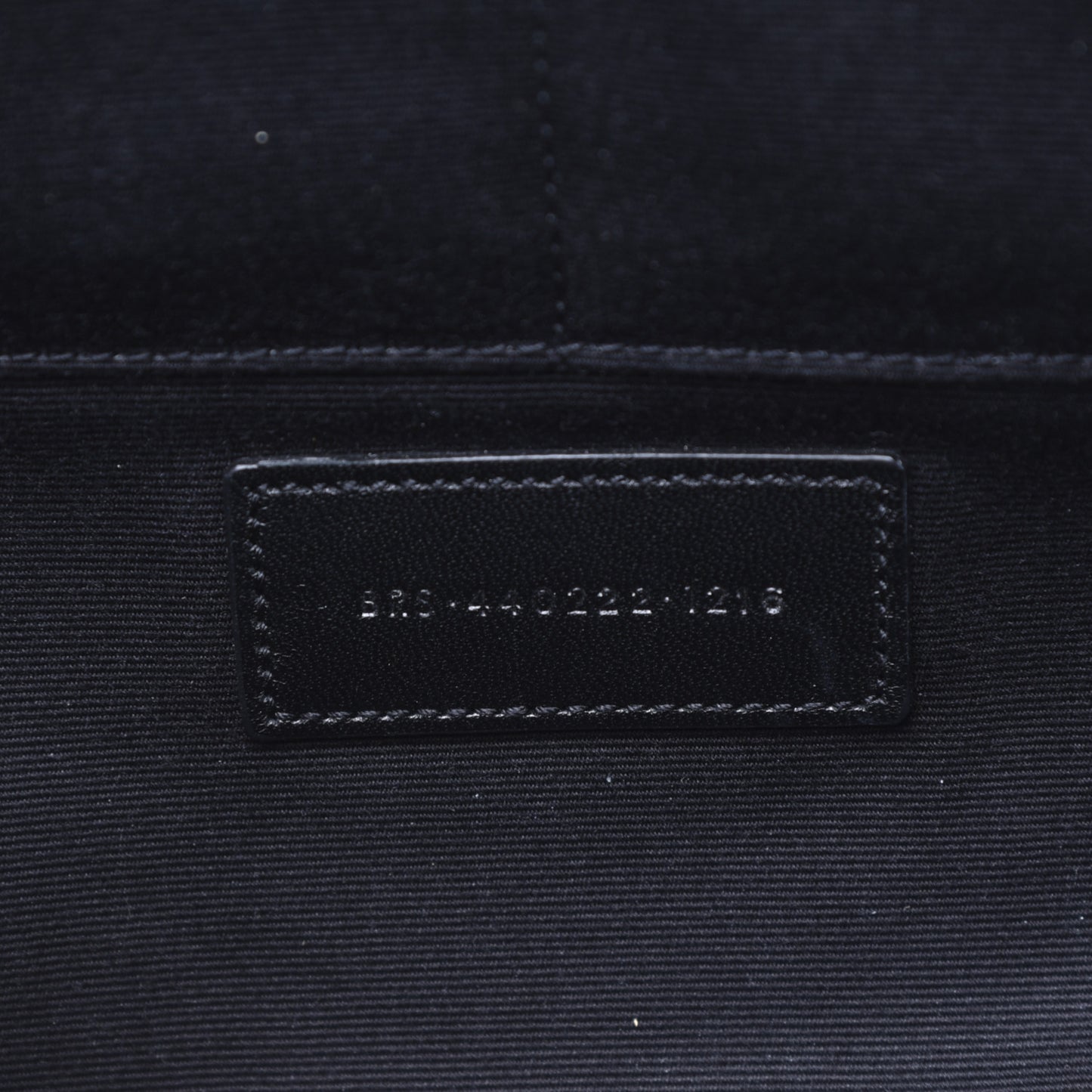 Calfskin Matelasse Chevron Monogram Document Holder Black