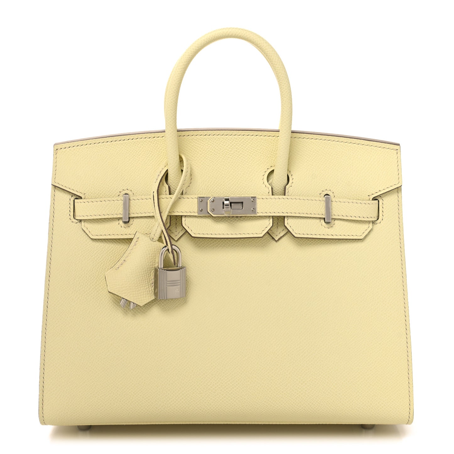 Epsom Birkin Sellier 25 Jaune Milton