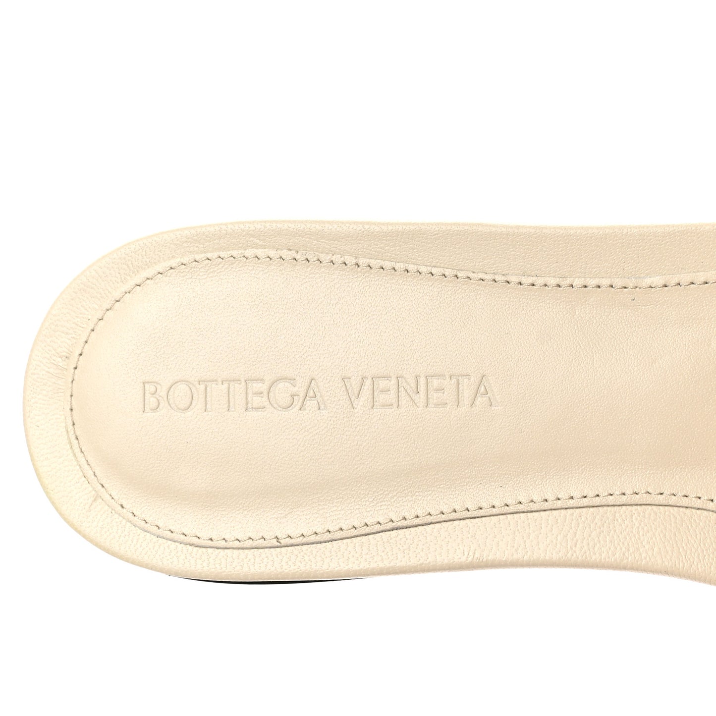 Nappa Matelasse Padded Flat Sandals 39 Sea Salt