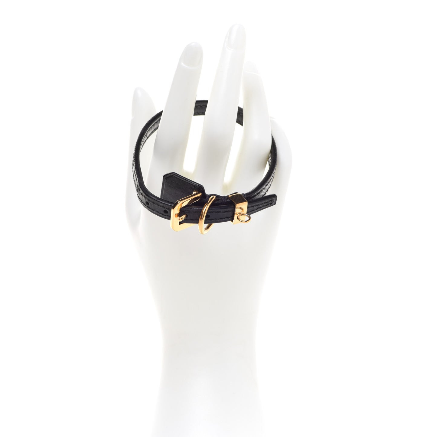 Goyardine Dog Collar Black