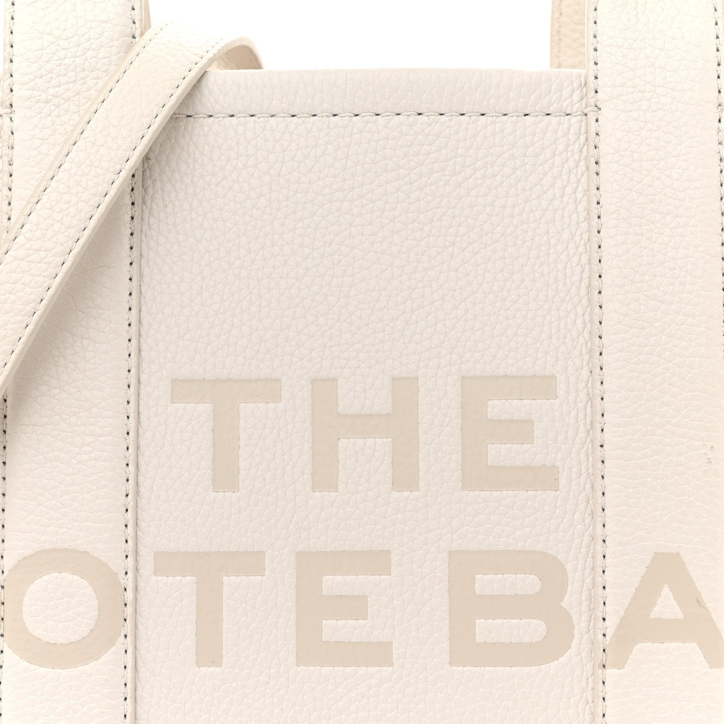 Grained Calfskin Medium The Tote Bag Cotton Silver