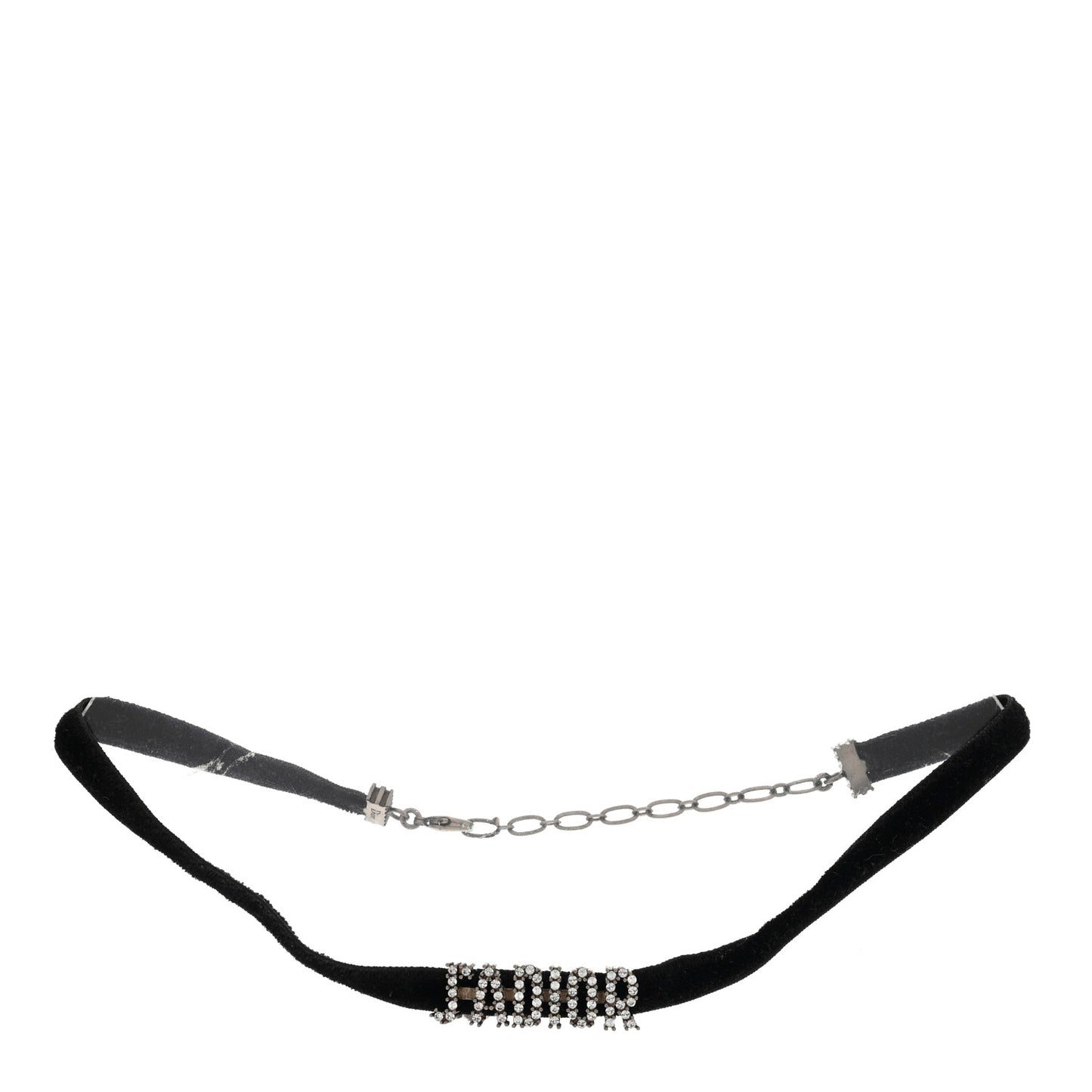 Velvet Crystal J’Adior Choker Necklace Black