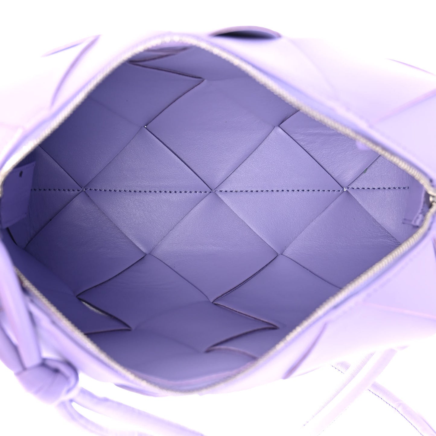 Lambskin Maxi Intreccio Small Cassette Camera Bag Wisteria