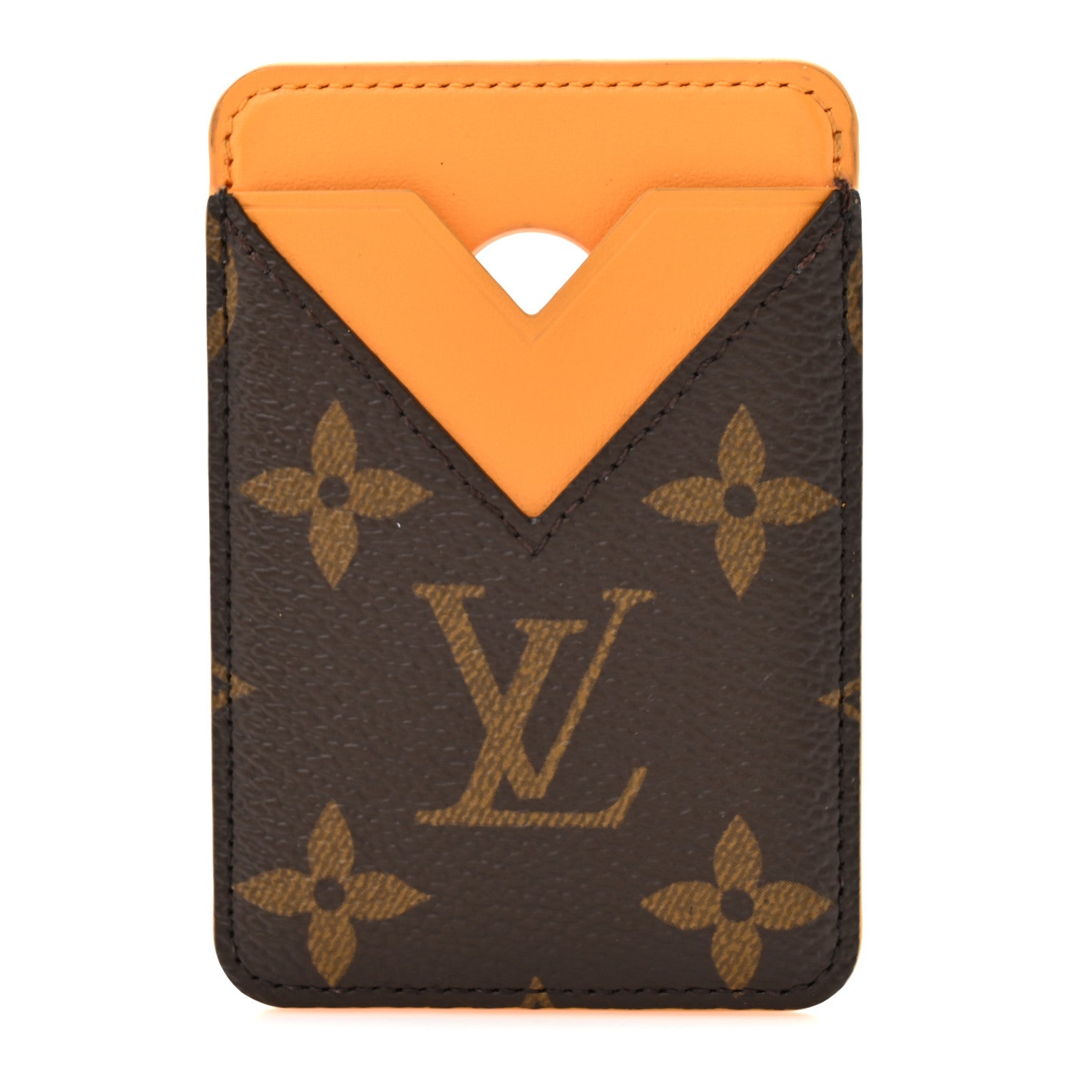 Louis Vuitton Monogram Macassar Magnetic Card Holder Safran Yellow
