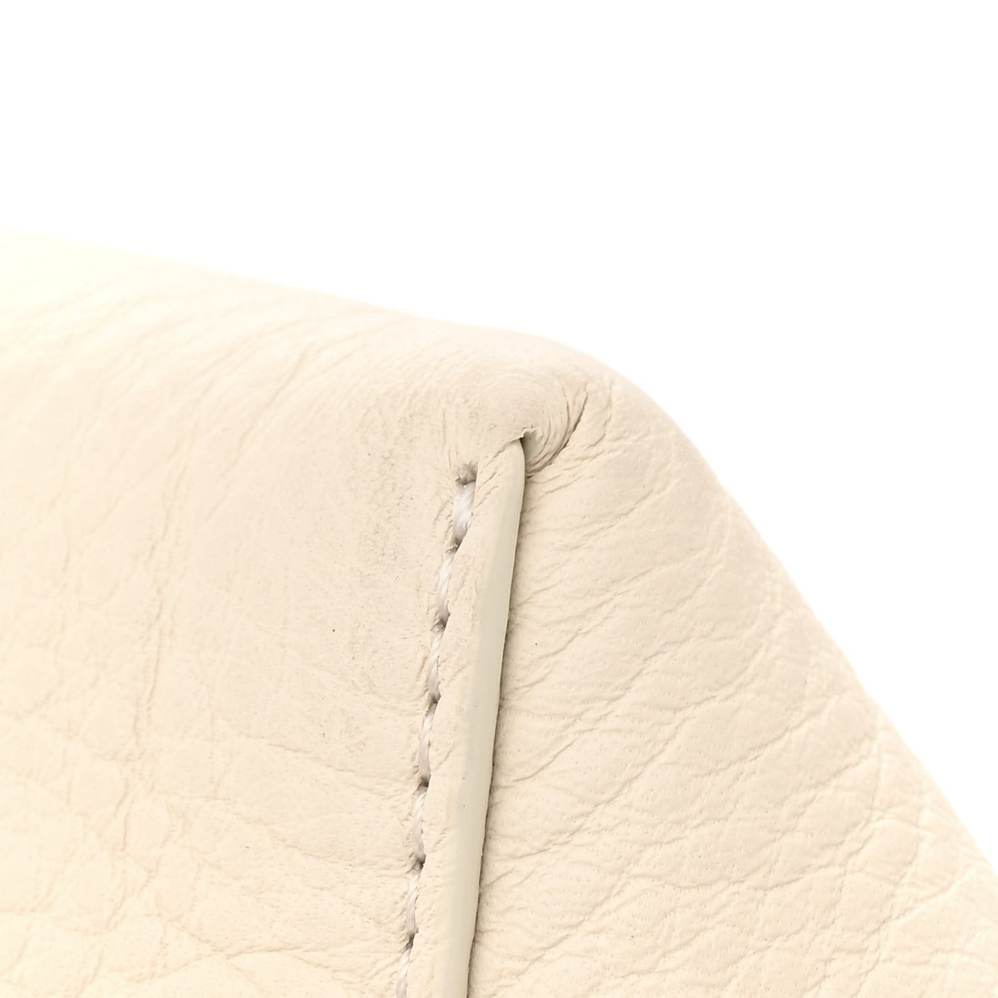Grained Calfskin Medium N/S Park Tote Ivory