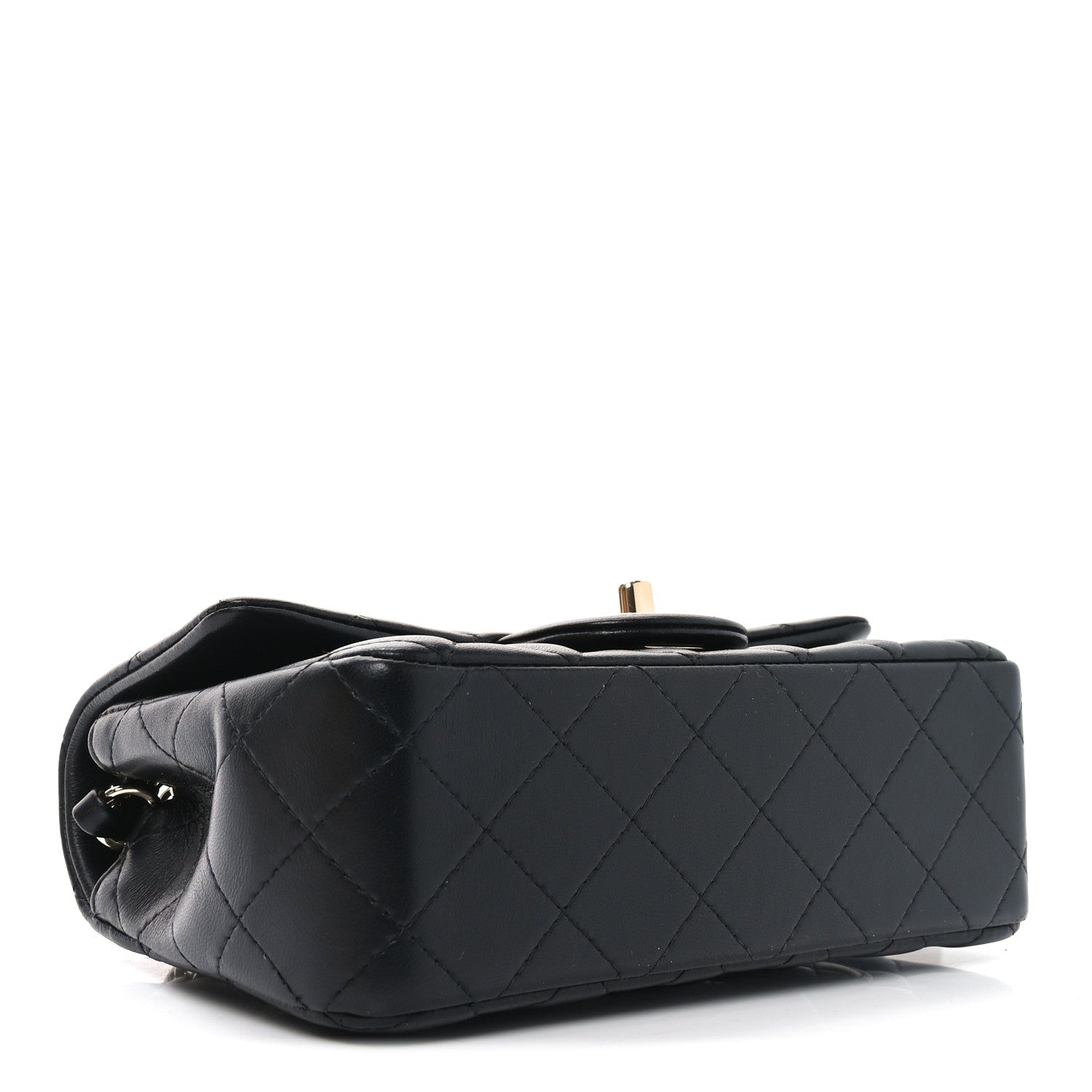 Chanel Lambskin Quilted Mini Rectangular Flap Black 4 of 11