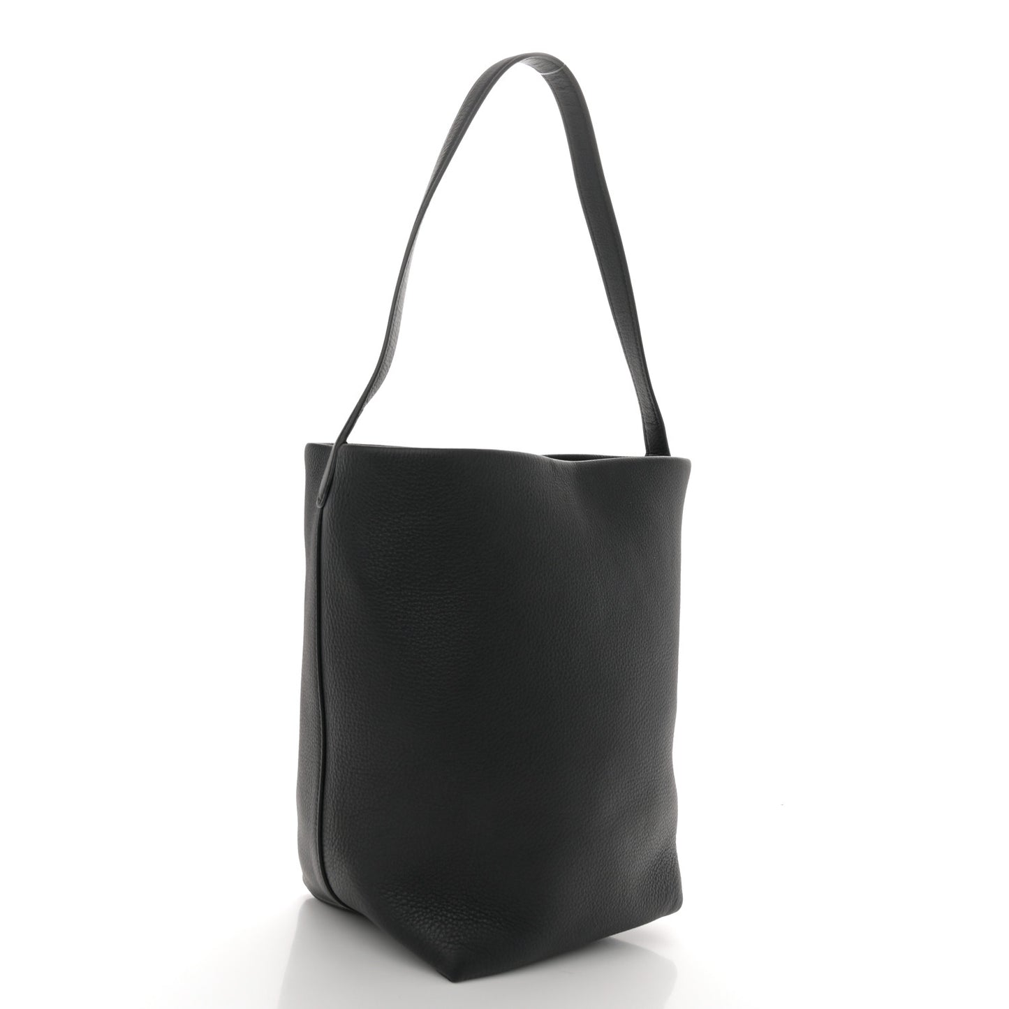 Grained Calfskin Medium N/S Park Tote Black