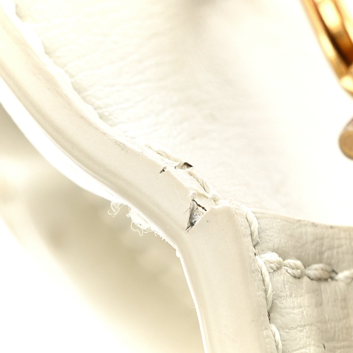 Saint Laurent Calfskin Monogram Sunset Chain Wallet Blanc Vintage 11 of 15