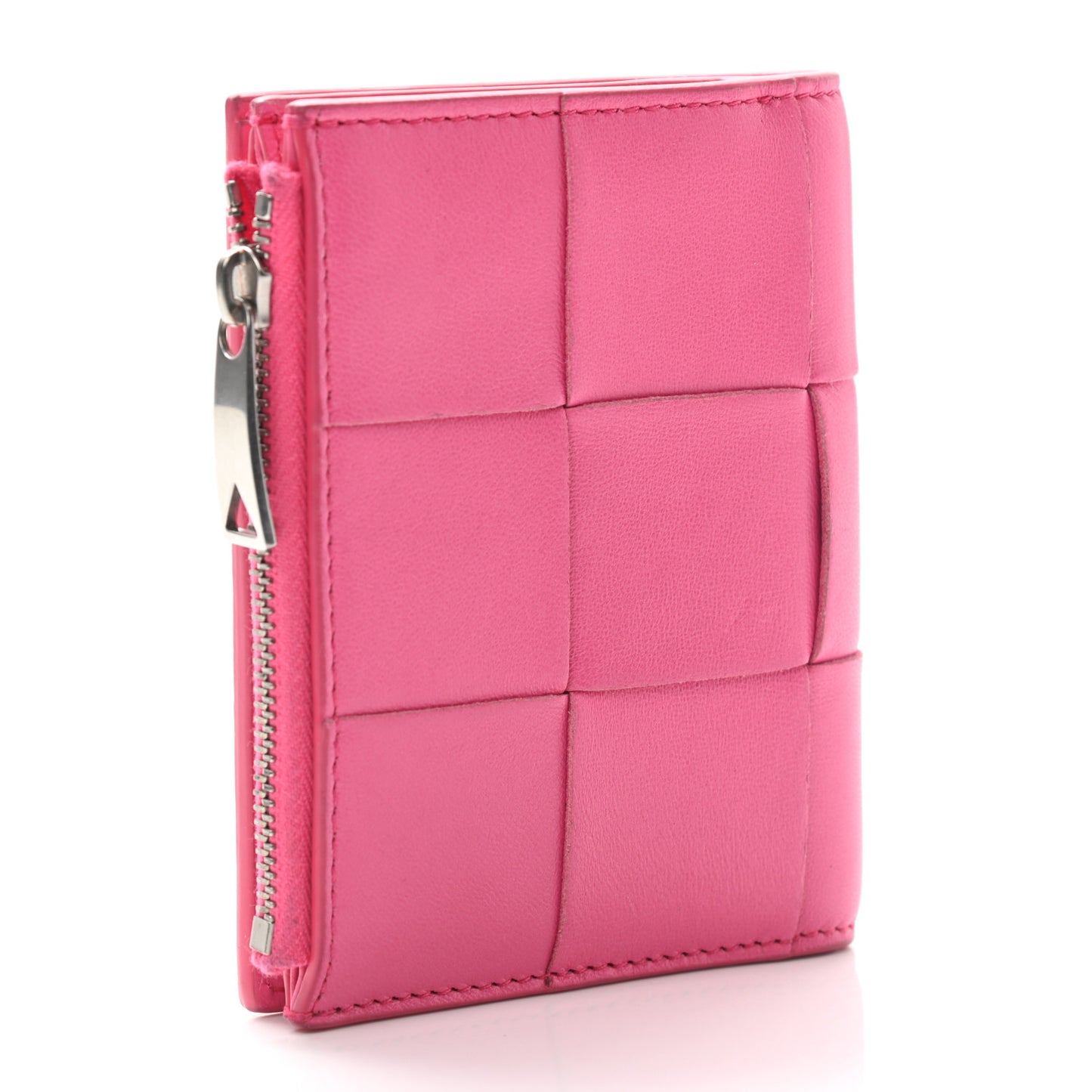 Lambskin Intrecciato Wallet Bon Bon