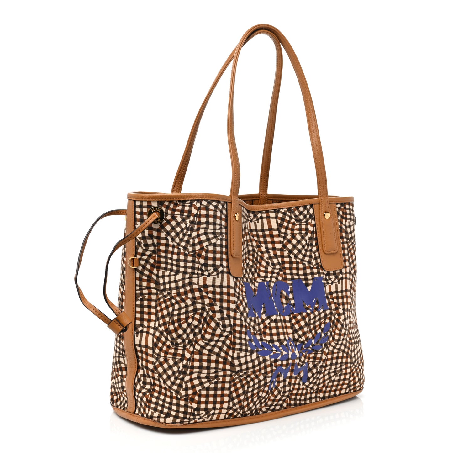Visetos Medium Liz Reversible Shopper Tote Cognac