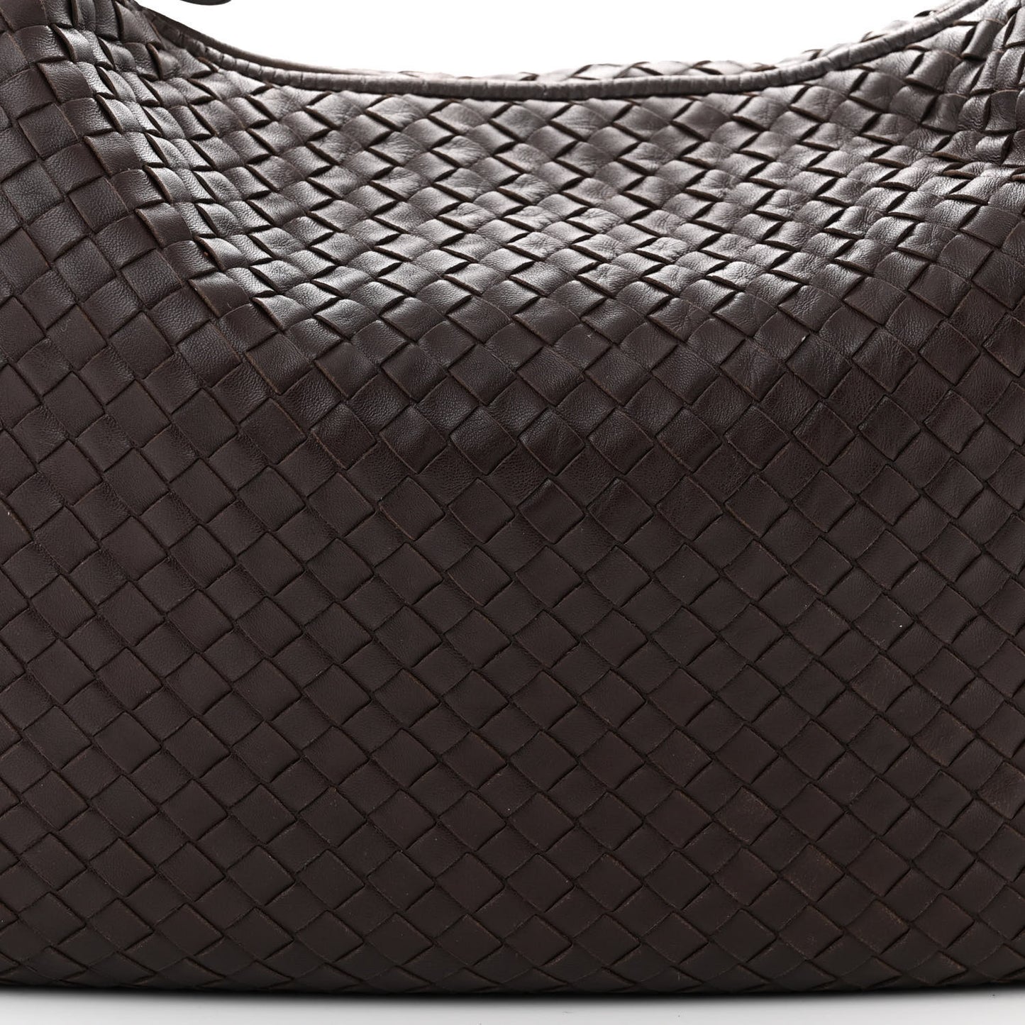 Nappa Intrecciato Large Veneta Hobo Ebano