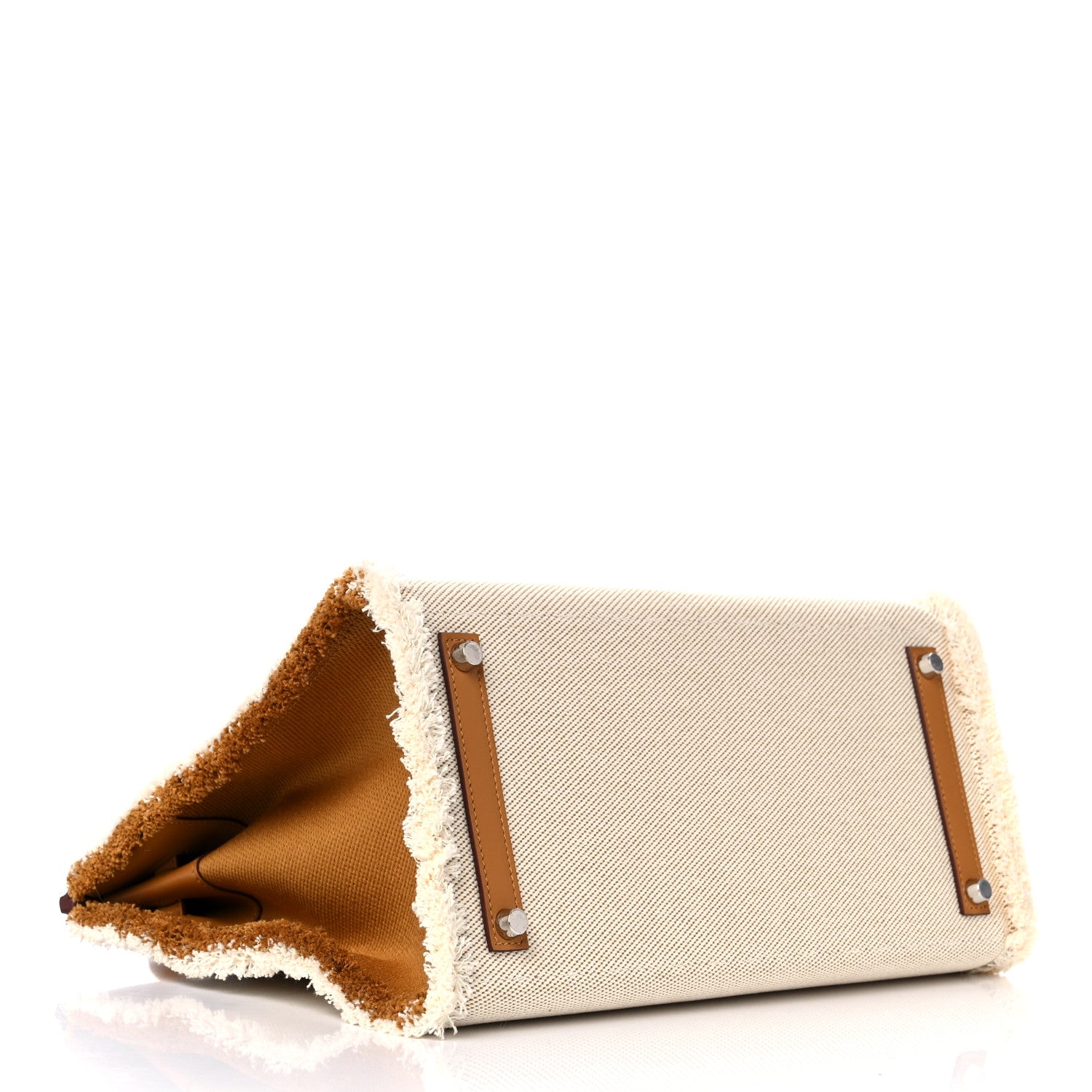 Hermes Swift Twill H Fray Fray Birkin 35 Sesame Ecru 5 of 34