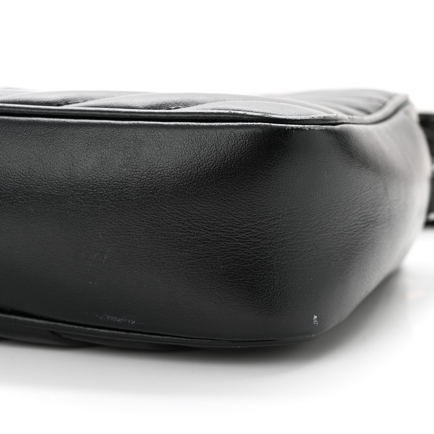 Calfskin Matelasse Monogram Monochrome Lou Camera Bag Black