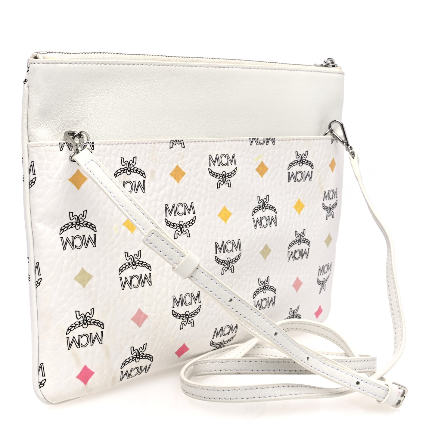 Skyoptic Visetos Crossbody Pouch Spectrum Diamond White