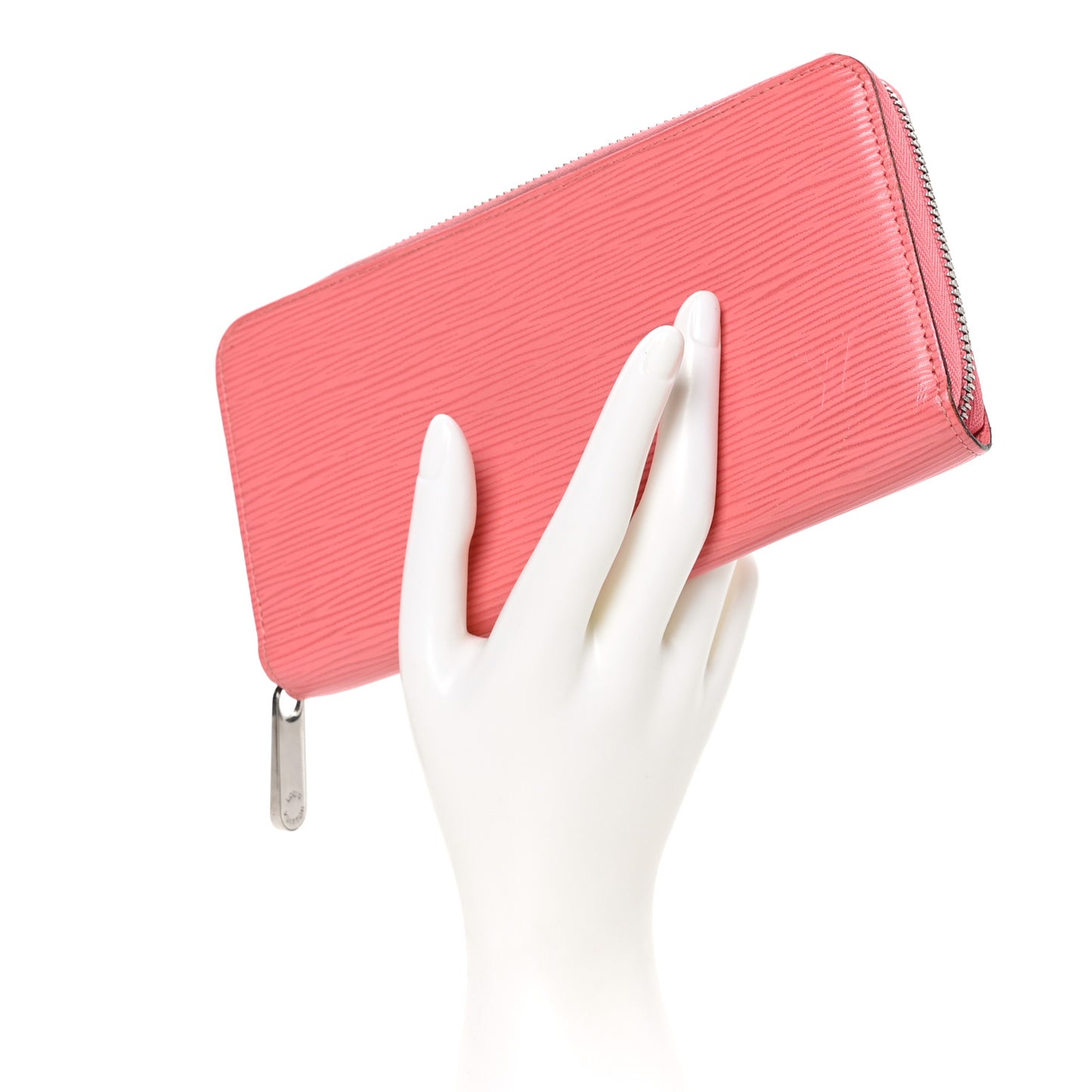 LOUIS VUITTON Epi Zippy Wallet Corail