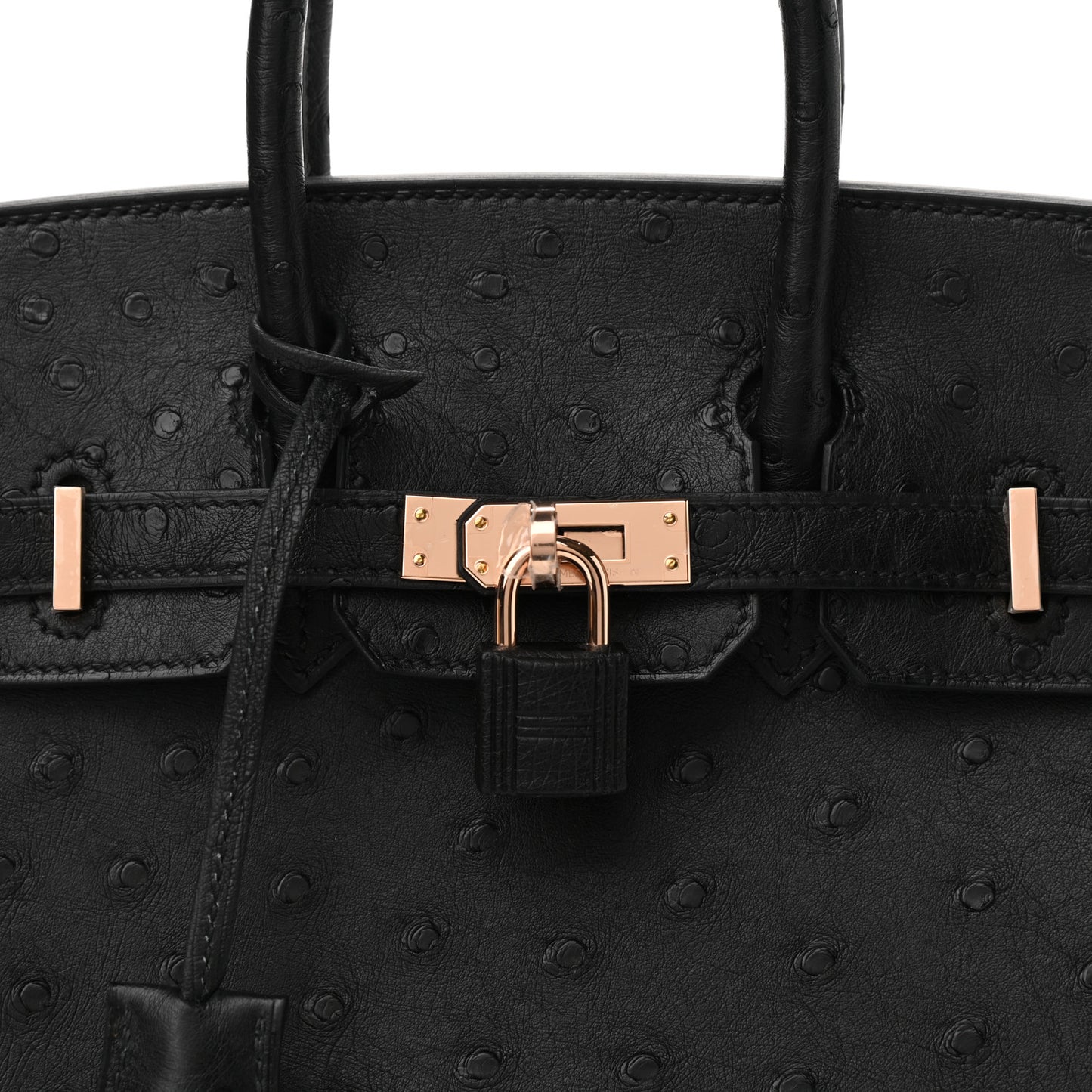 Ostrich Birkin 25 Black