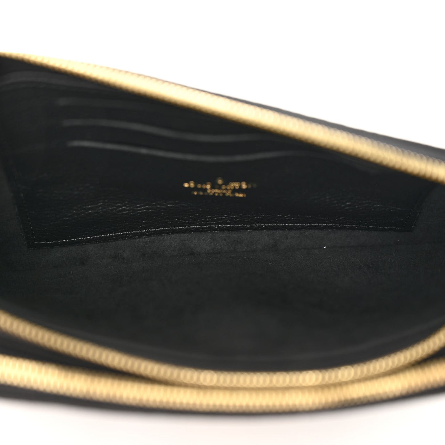 Empreinte Monogram Giant Double Zip Pochette Black Cream