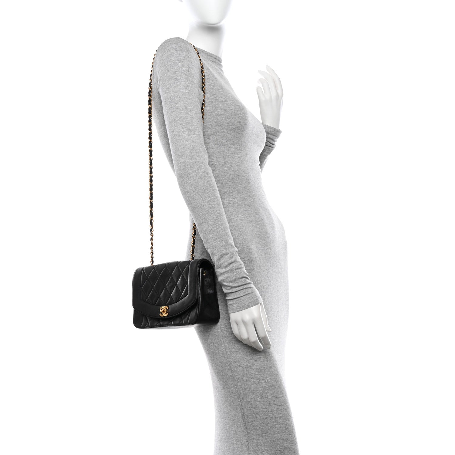 Chanel Lambskin Quilted Small Single Flap Black 2 of 11