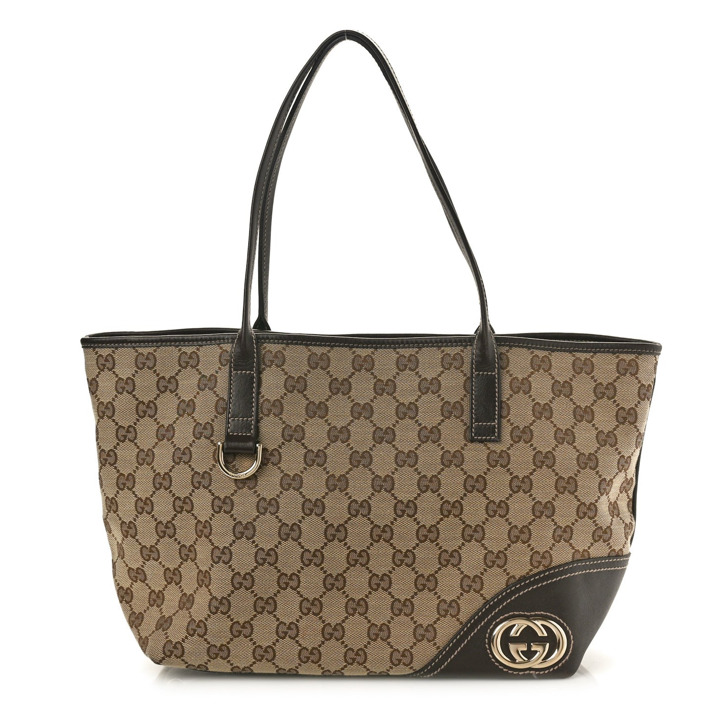 Monogram Medium New Britt Tote Brown