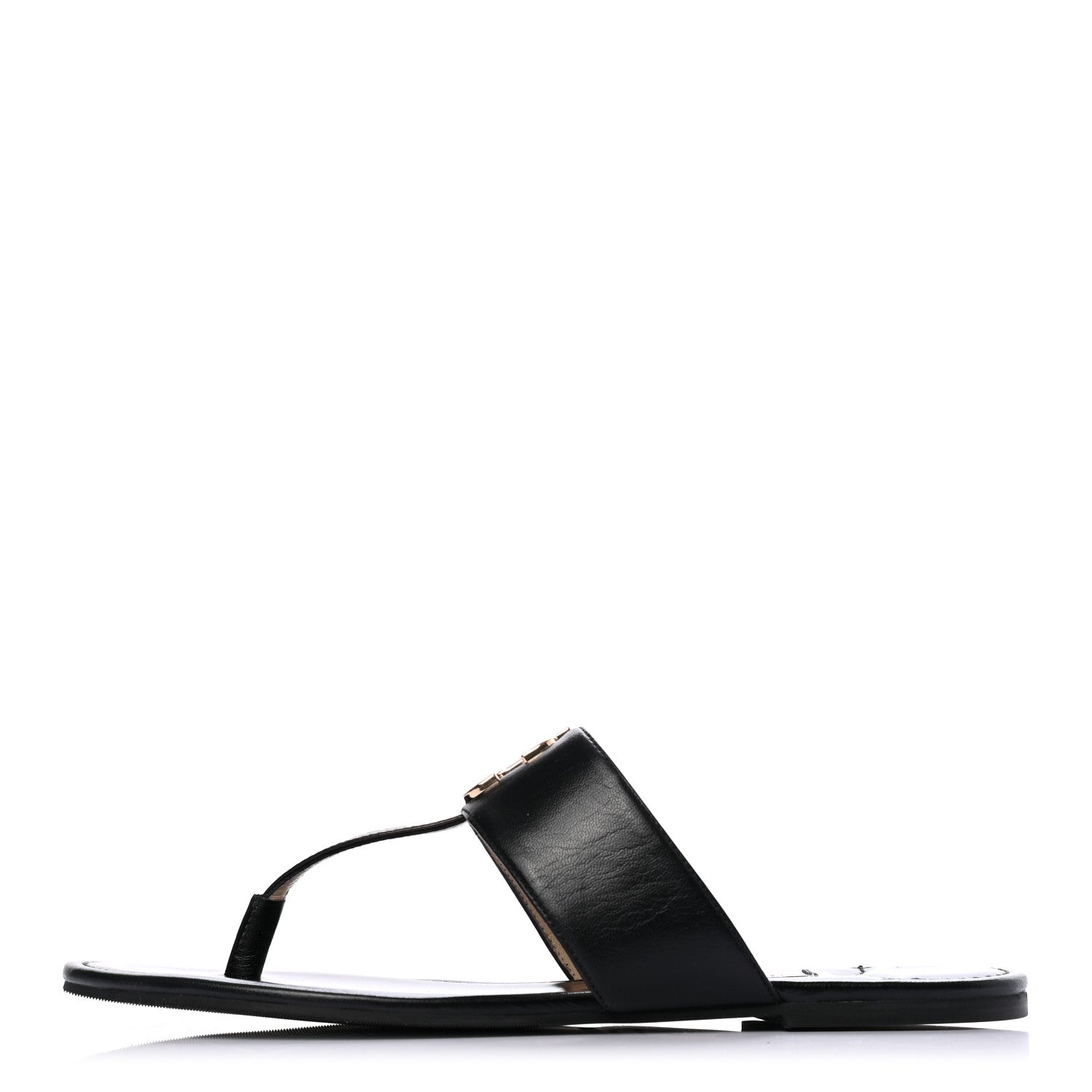 Jimmy Choo Kid JC Flat Sandals 39 Black 854149 – FASHIONPHILE