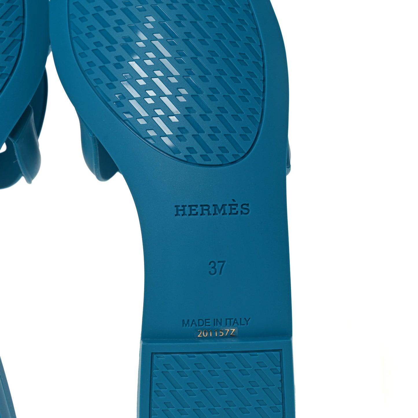 Rubber Aloha Sandals 37 Bleu Vif