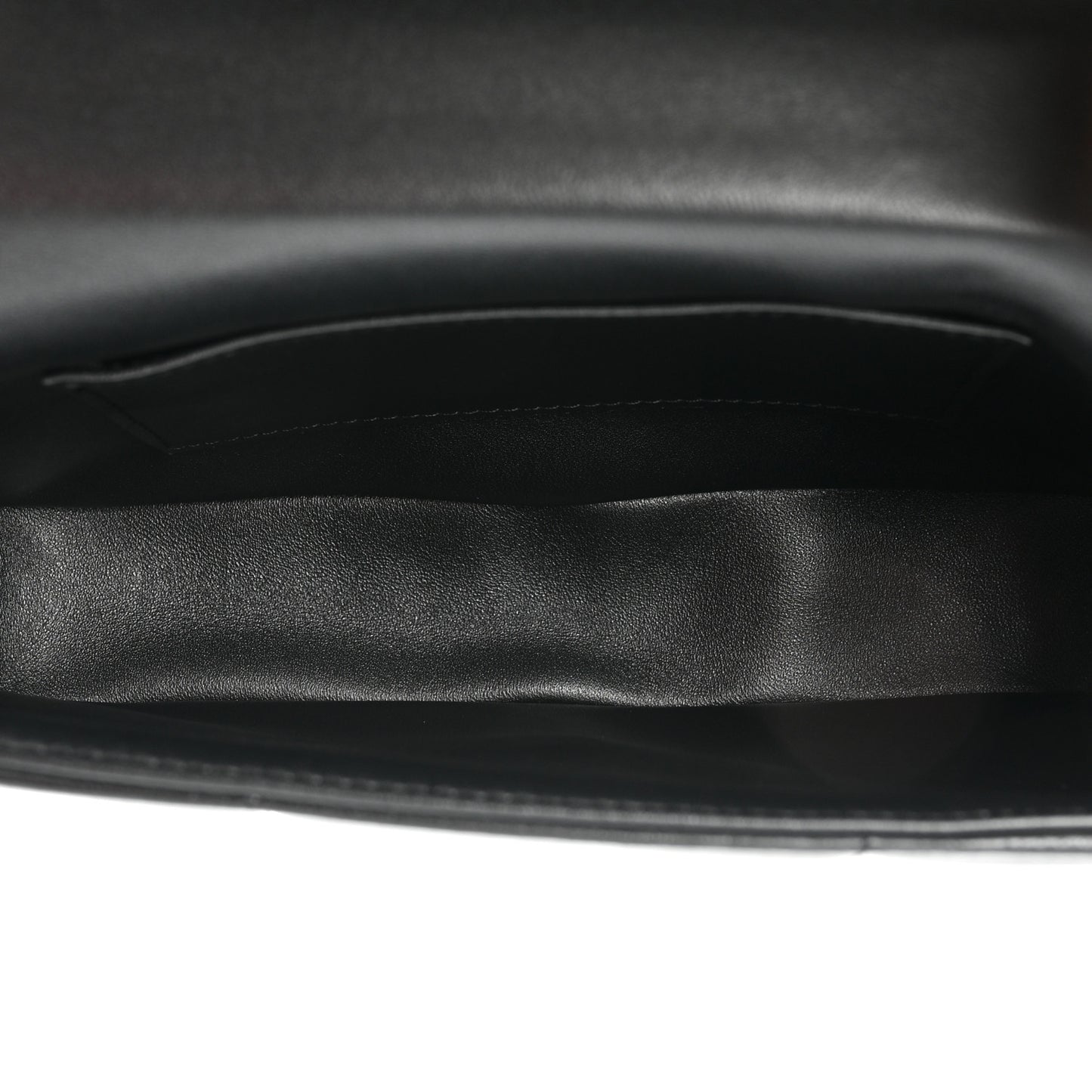 Goatskin Matelasse Chain Shoulder Bag Black