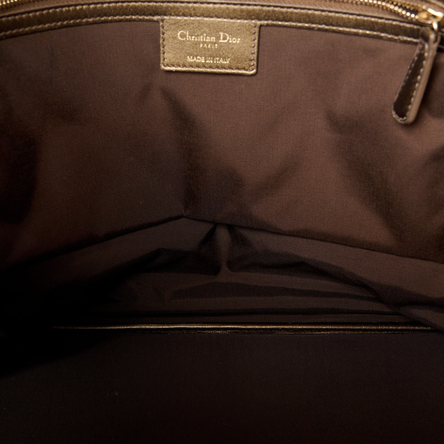 Coated Canvas Cannage Medium Panarea Tote Bronze