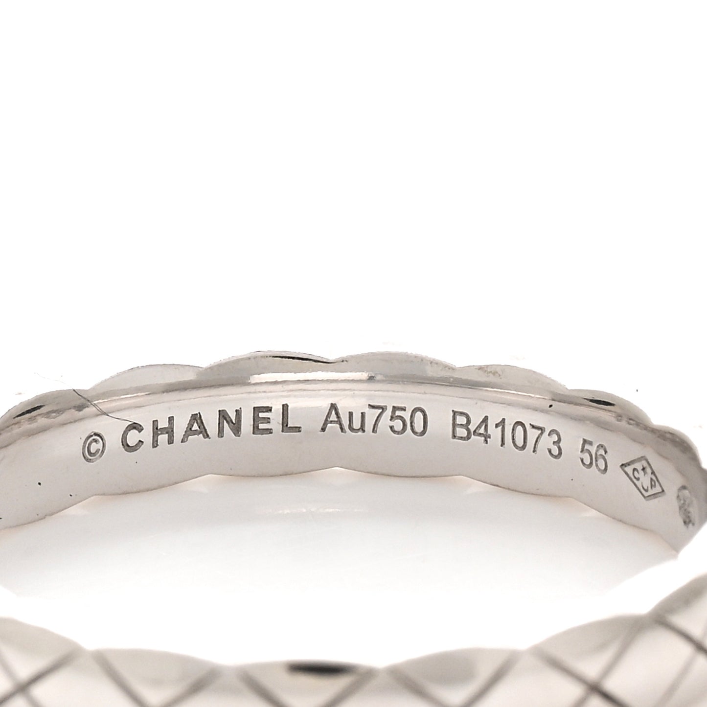 18K White Gold Mini Coco Crush Ring 56 7.5