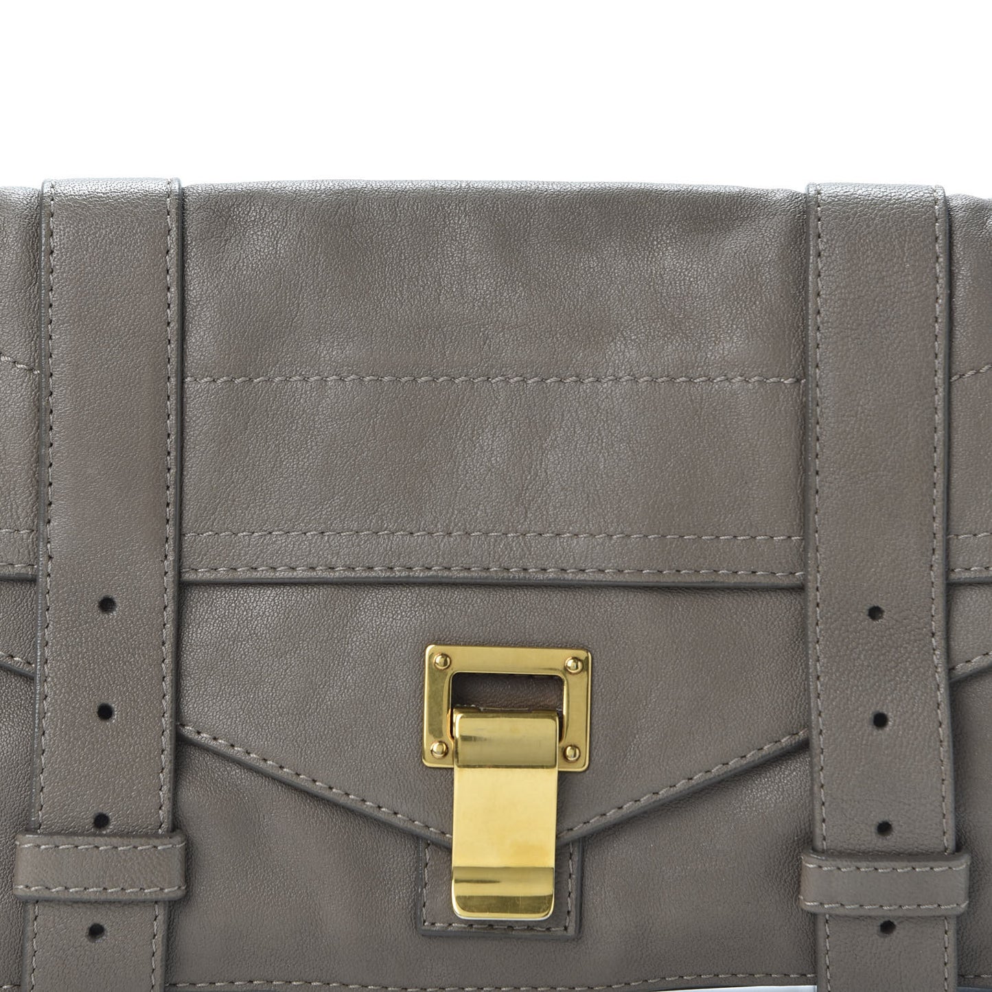 Lambskin PS1 Pochette Clutch Smoke