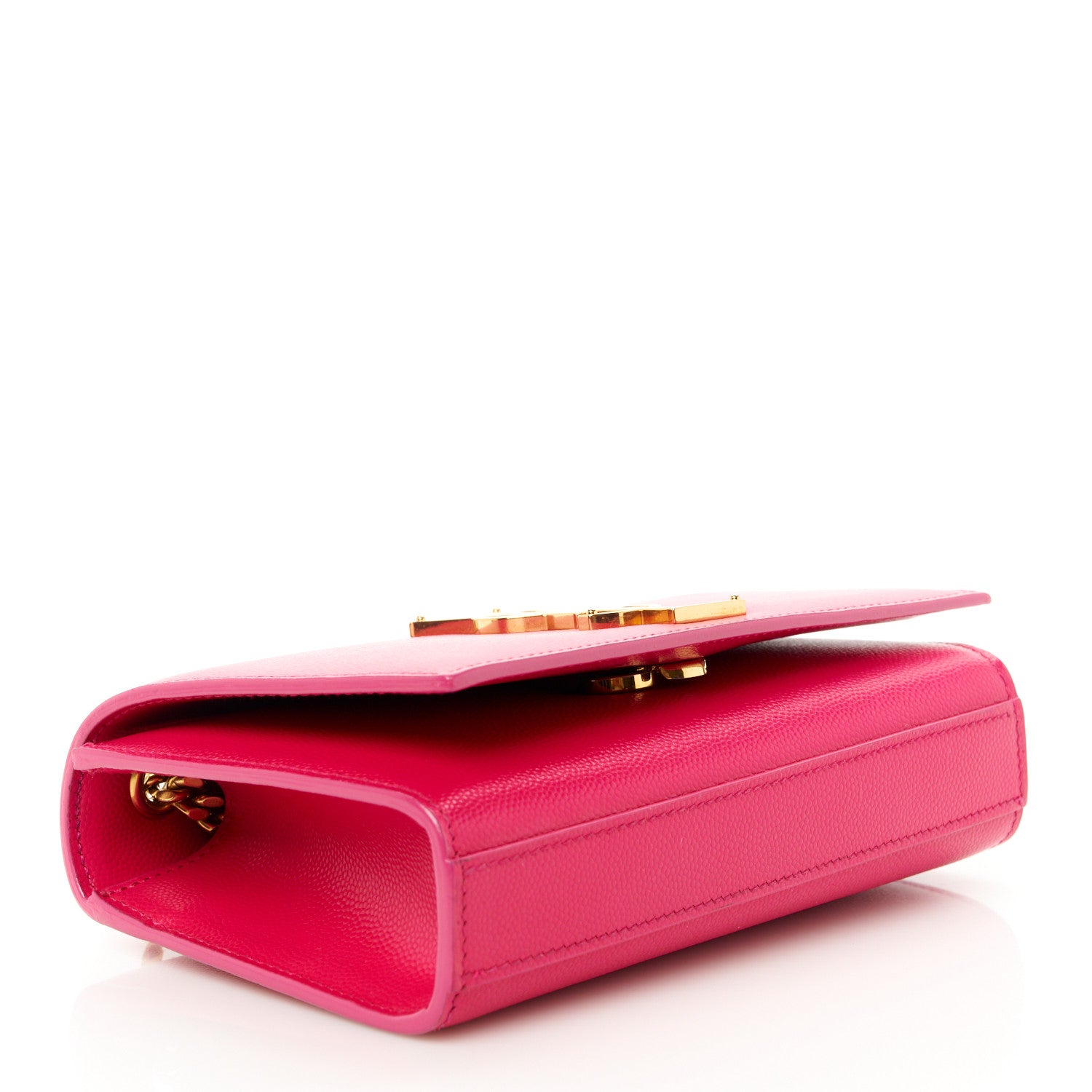 Saint Laurent Grain De Poudre Small Monogram Kate Satchel Bubblegum 4 of 11