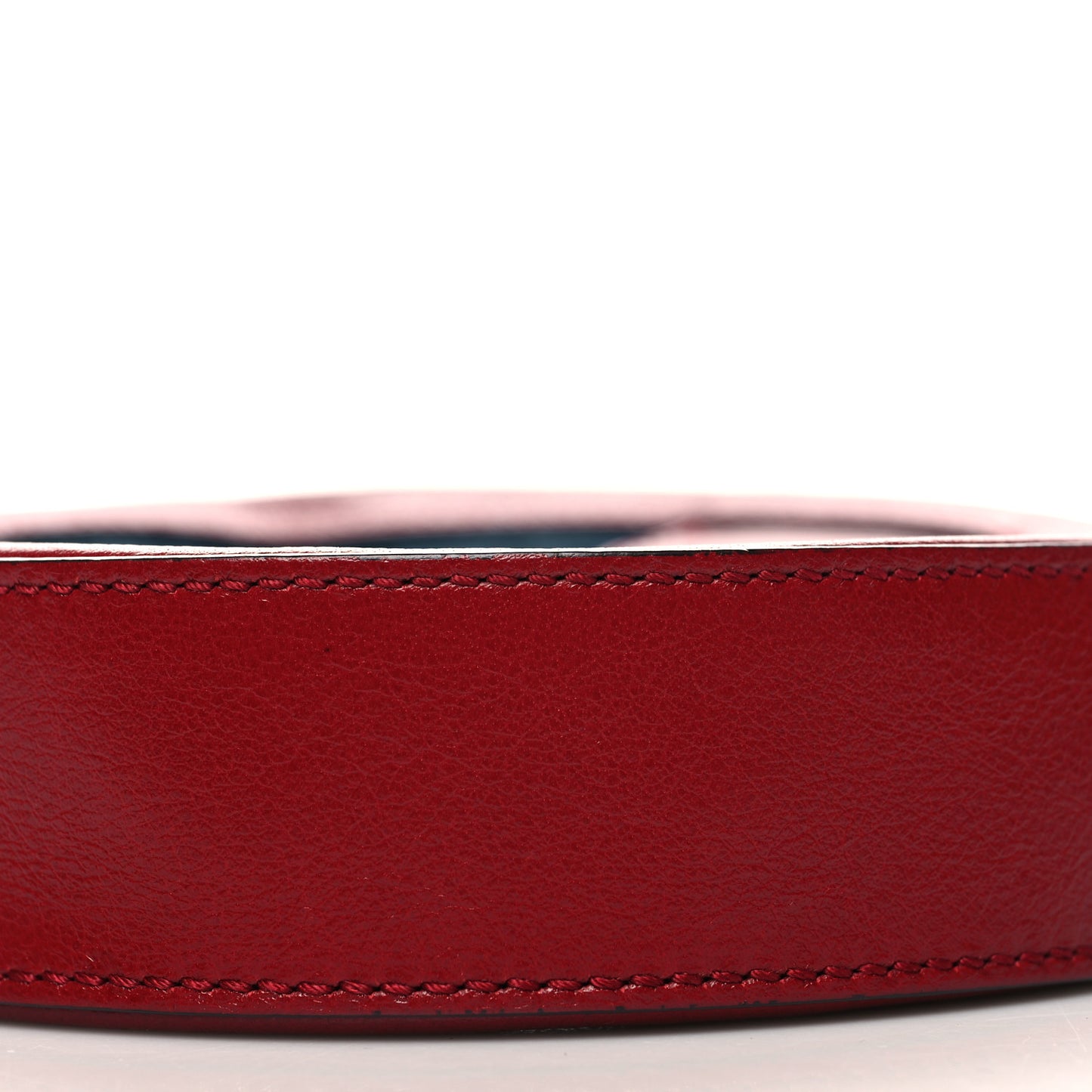 Suede Patent Web Mini Ophidia Round Shoulder Bag Hibiscus Red Navy