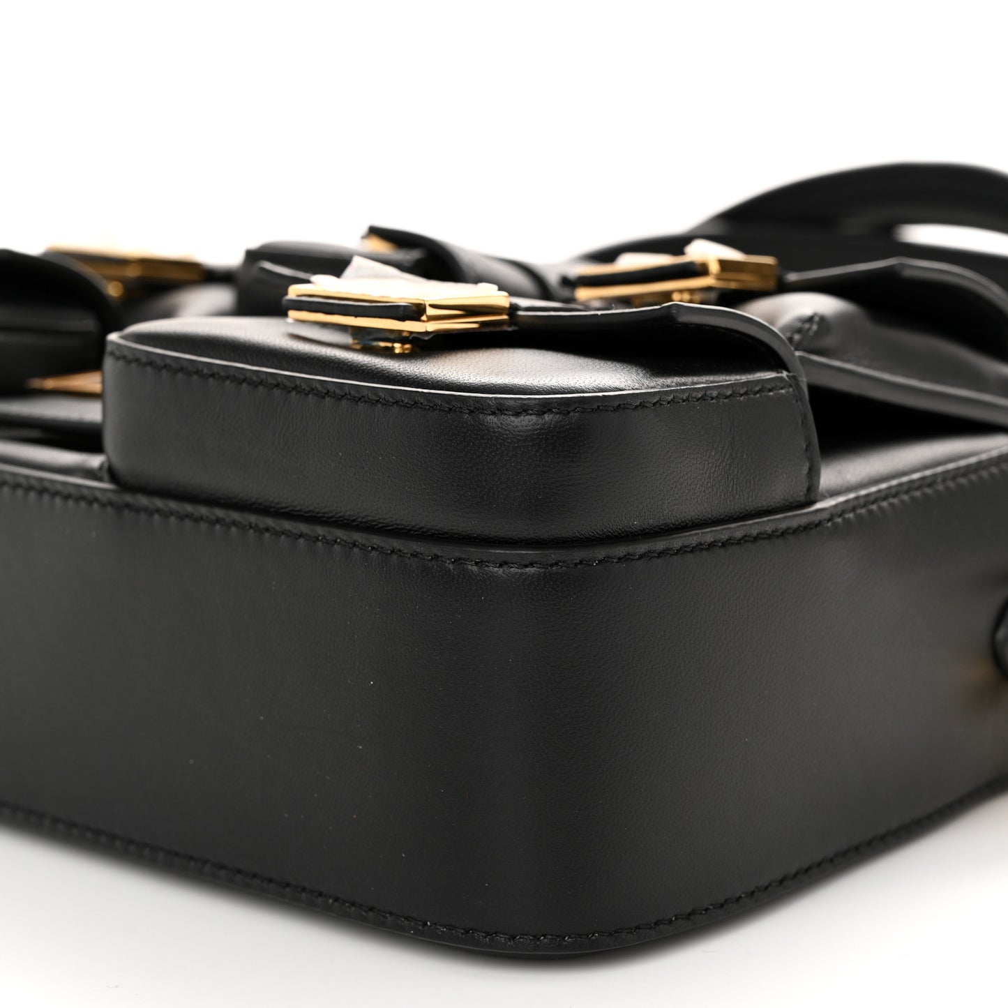 Shiny Nappa Multipocket Baguette Black