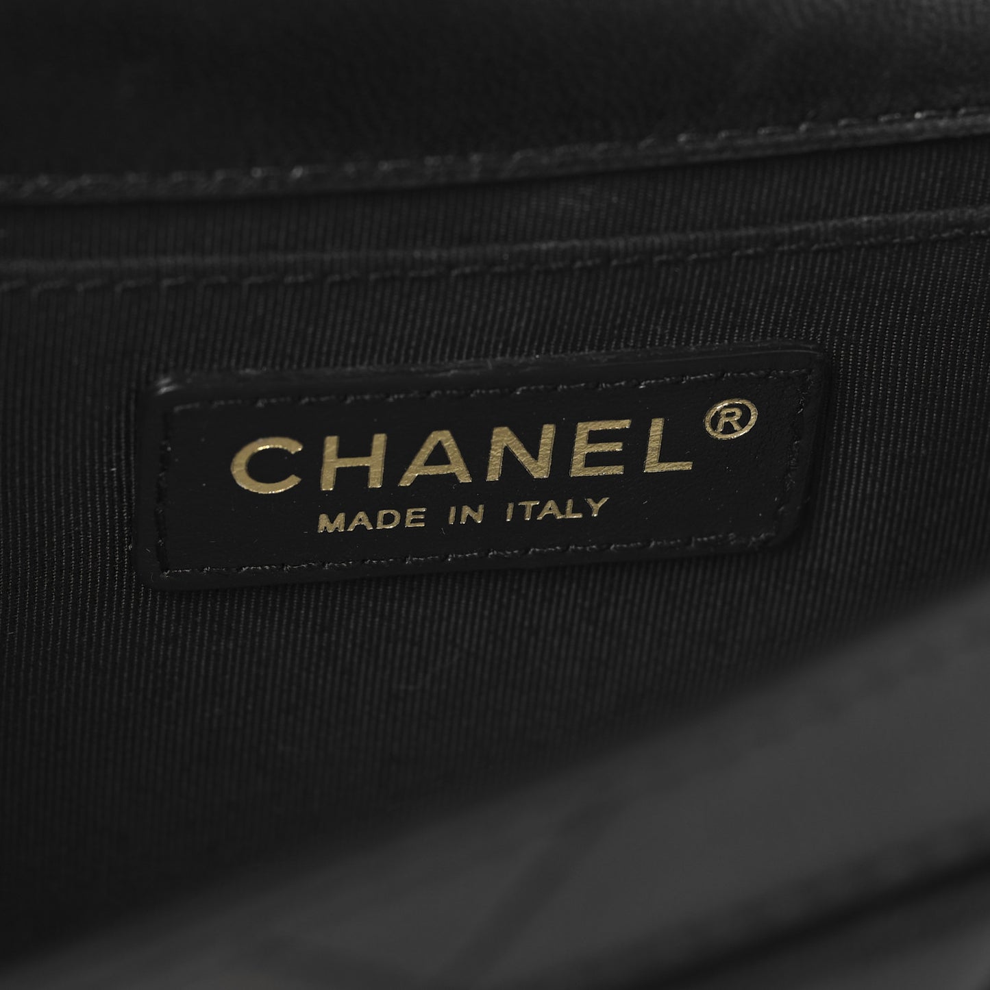 Lambskin Stitched Quilted Flap Black