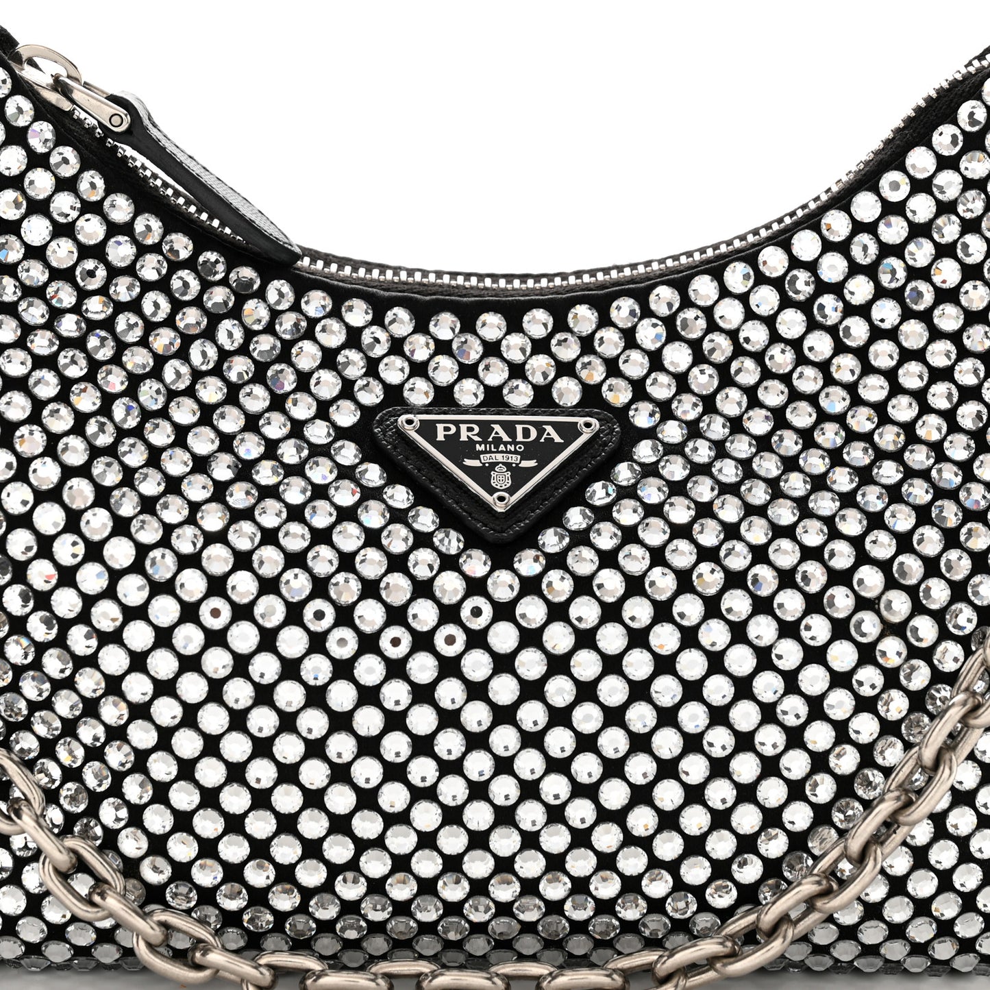 Satin Crystal Re-Edition 2005 Shoulder Bag Cristal